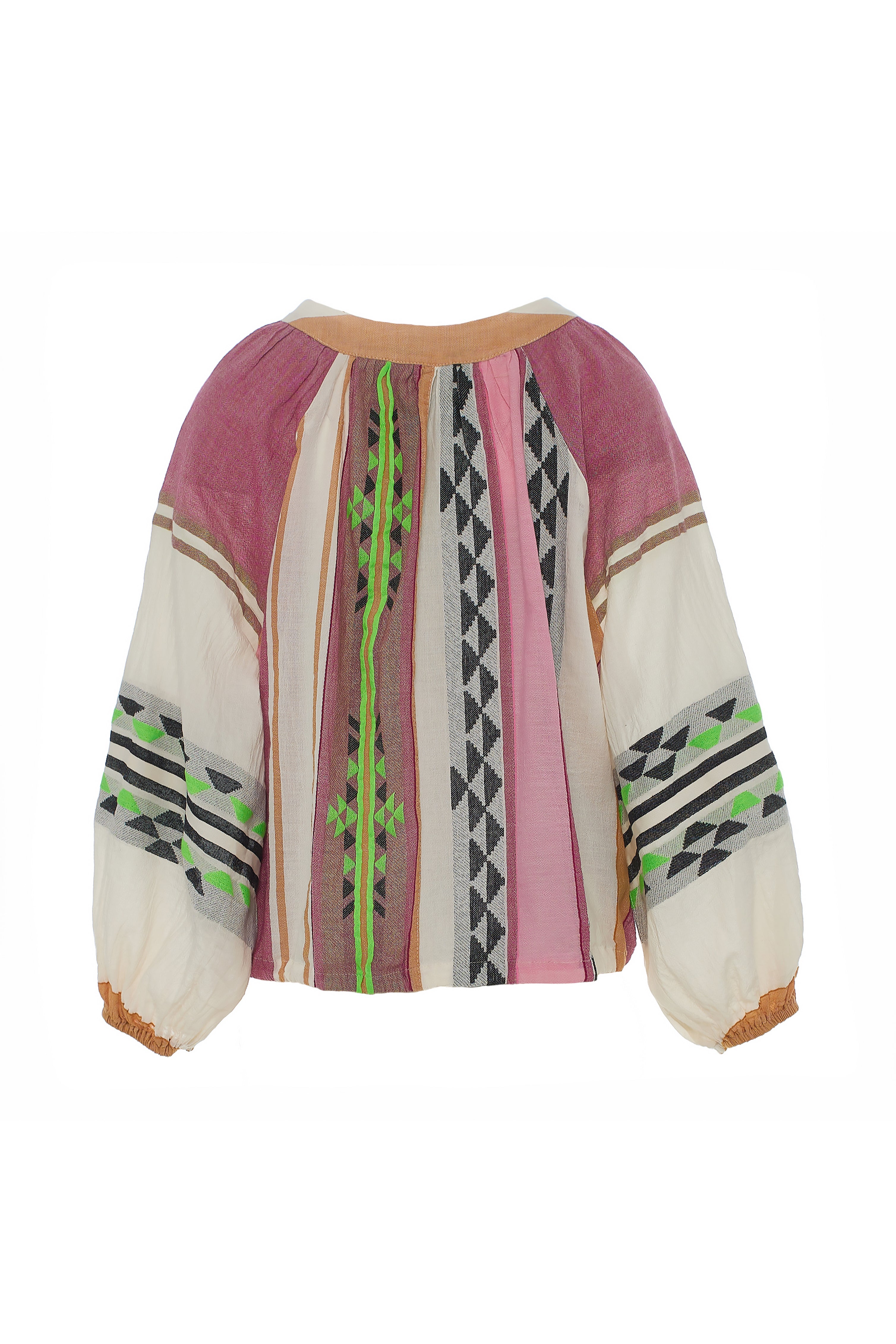 Devotion Kassiani  Blouse - M. Pink / Green - RUM Amsterdam