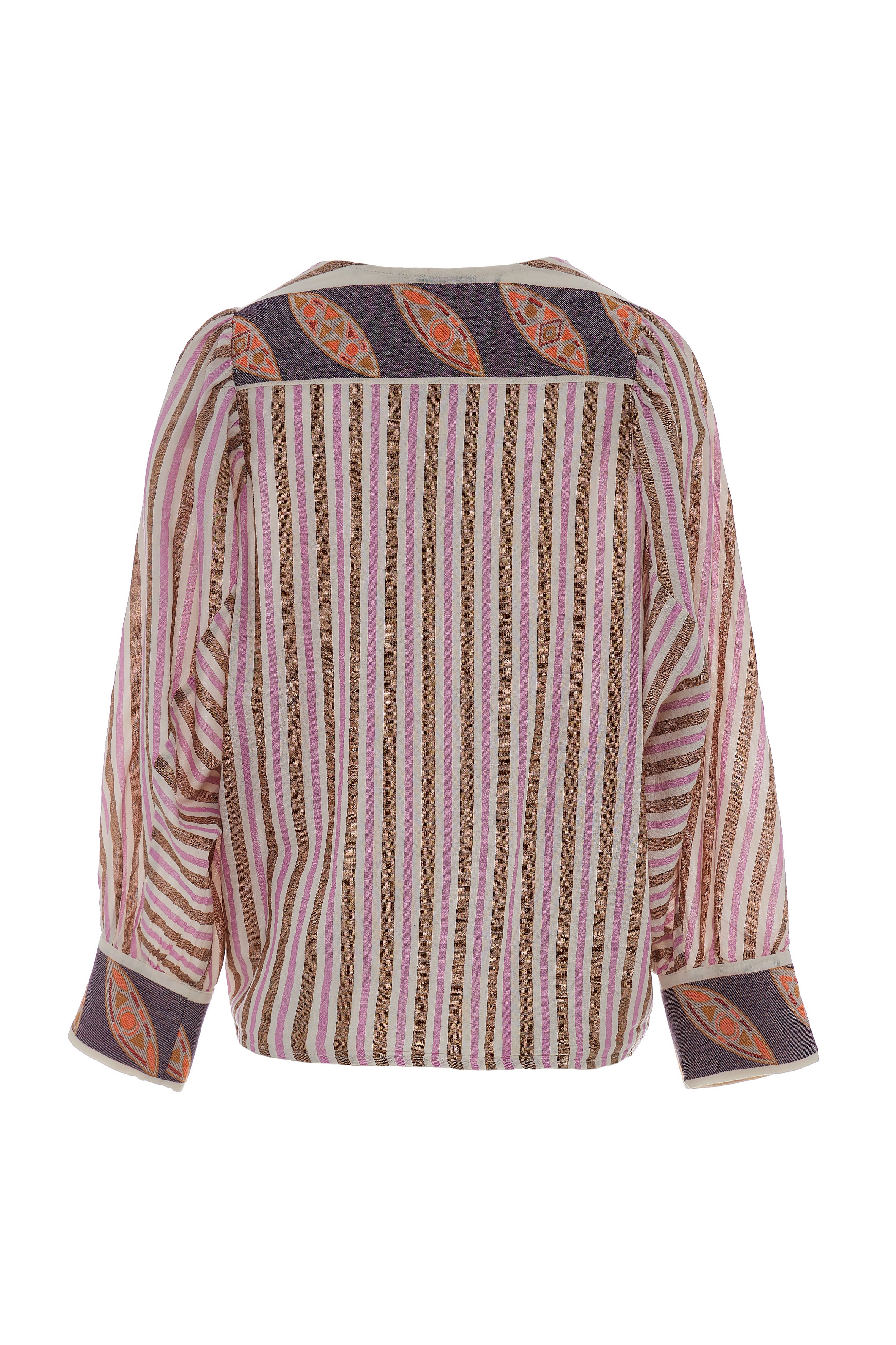 Devotion Zaira Blouse - Orange / Lila - RUM Amsterdam