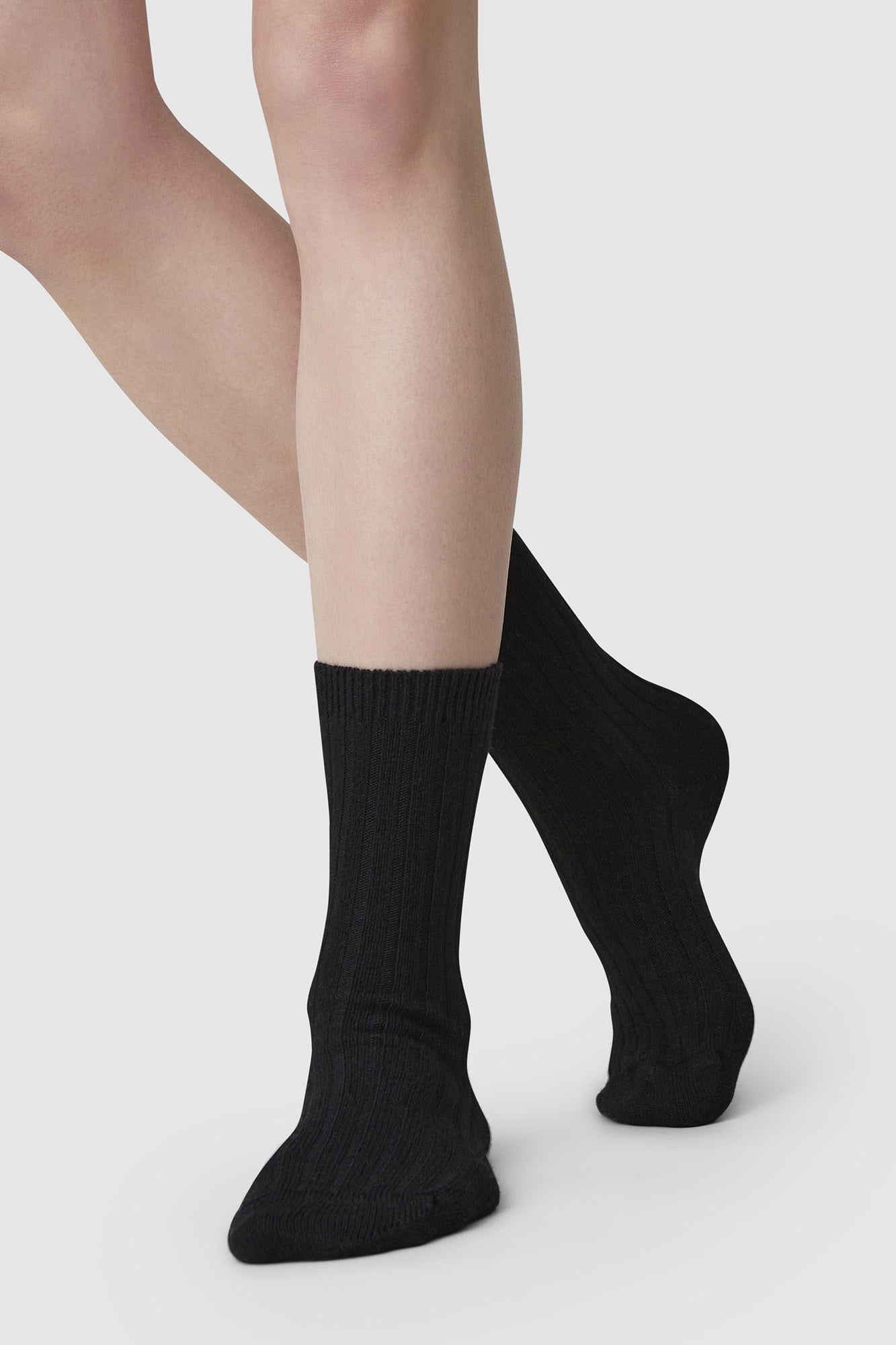 Swedish Stockings Bodil Chunky Socks - Black - RUM Amsterdam