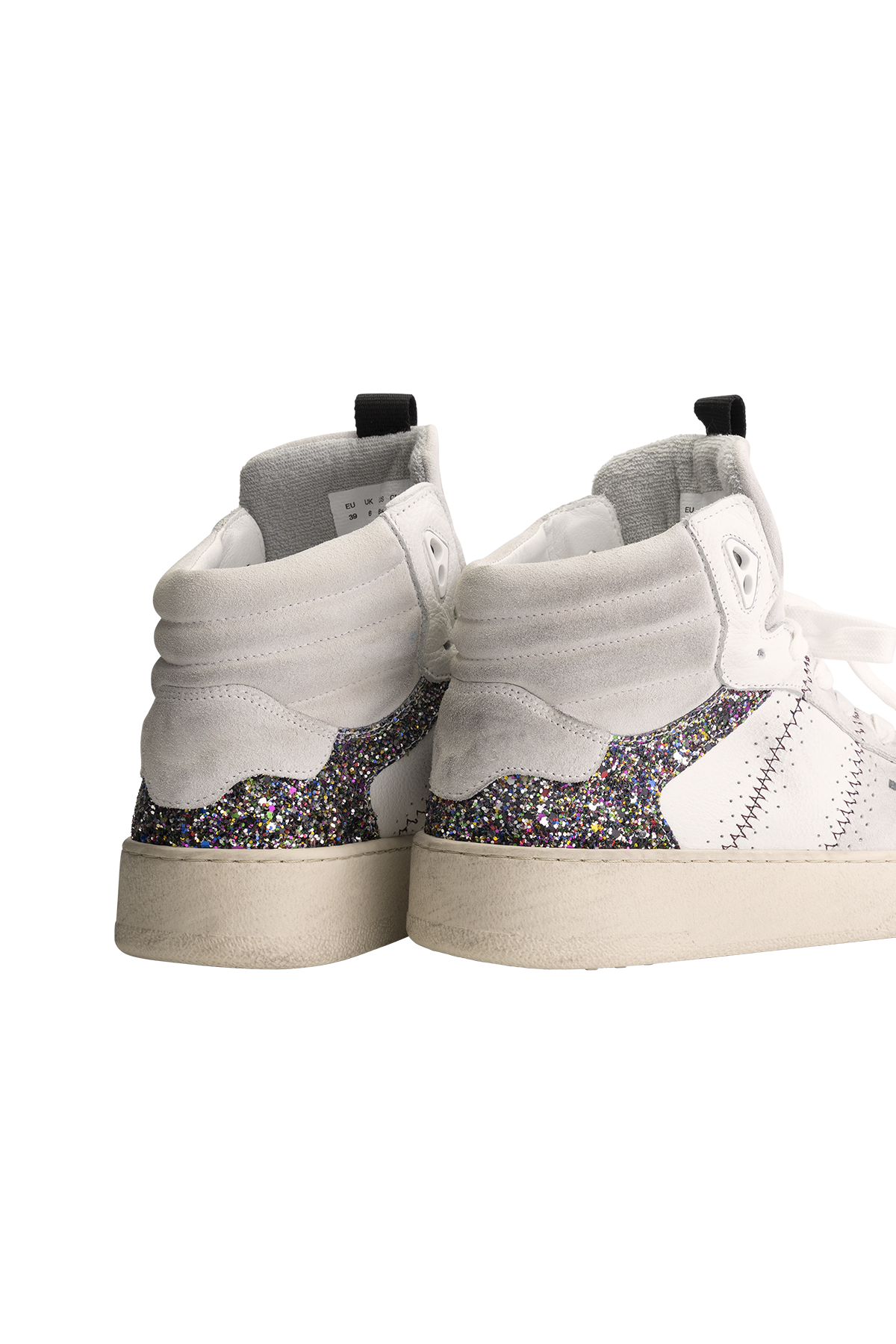 Jenn Sneaker - White Multi Glitter