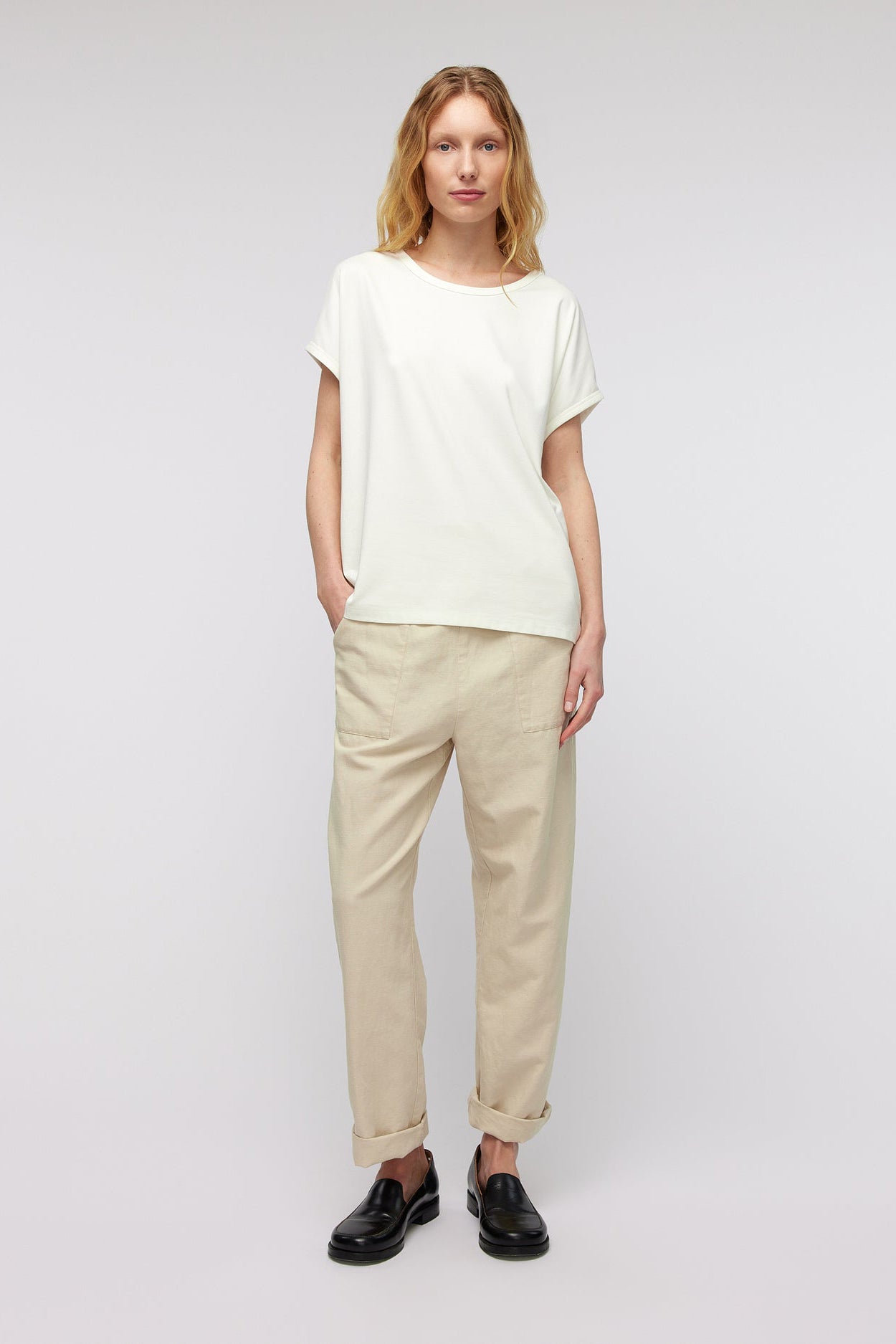 Knit-ted Emma T-Shirt - Off White - RUM Amsterdam