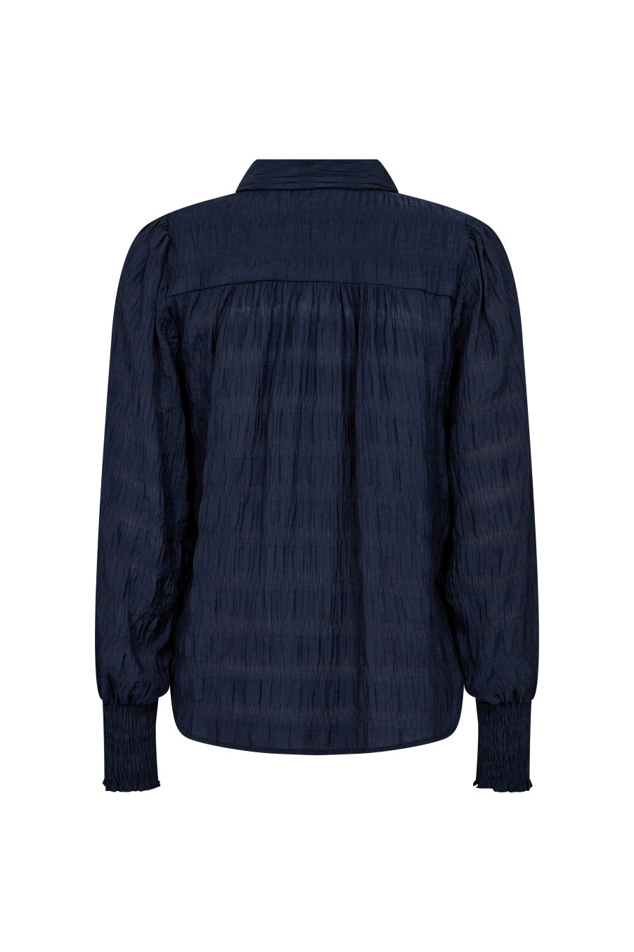 Co'Couture Structure Line Frill Blouse - Navy - RUM Amsterdam
