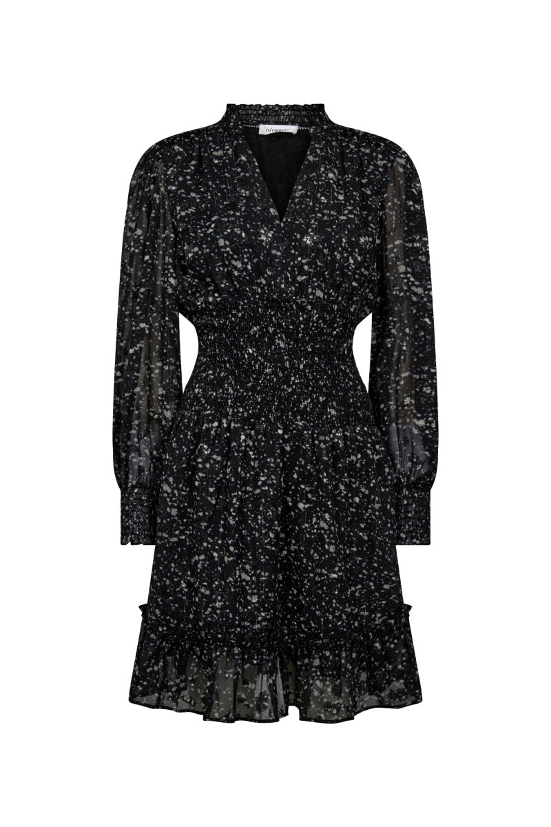 Co'Couture Snowdrift Smock Crop Dress - Black - RUM Amsterdam