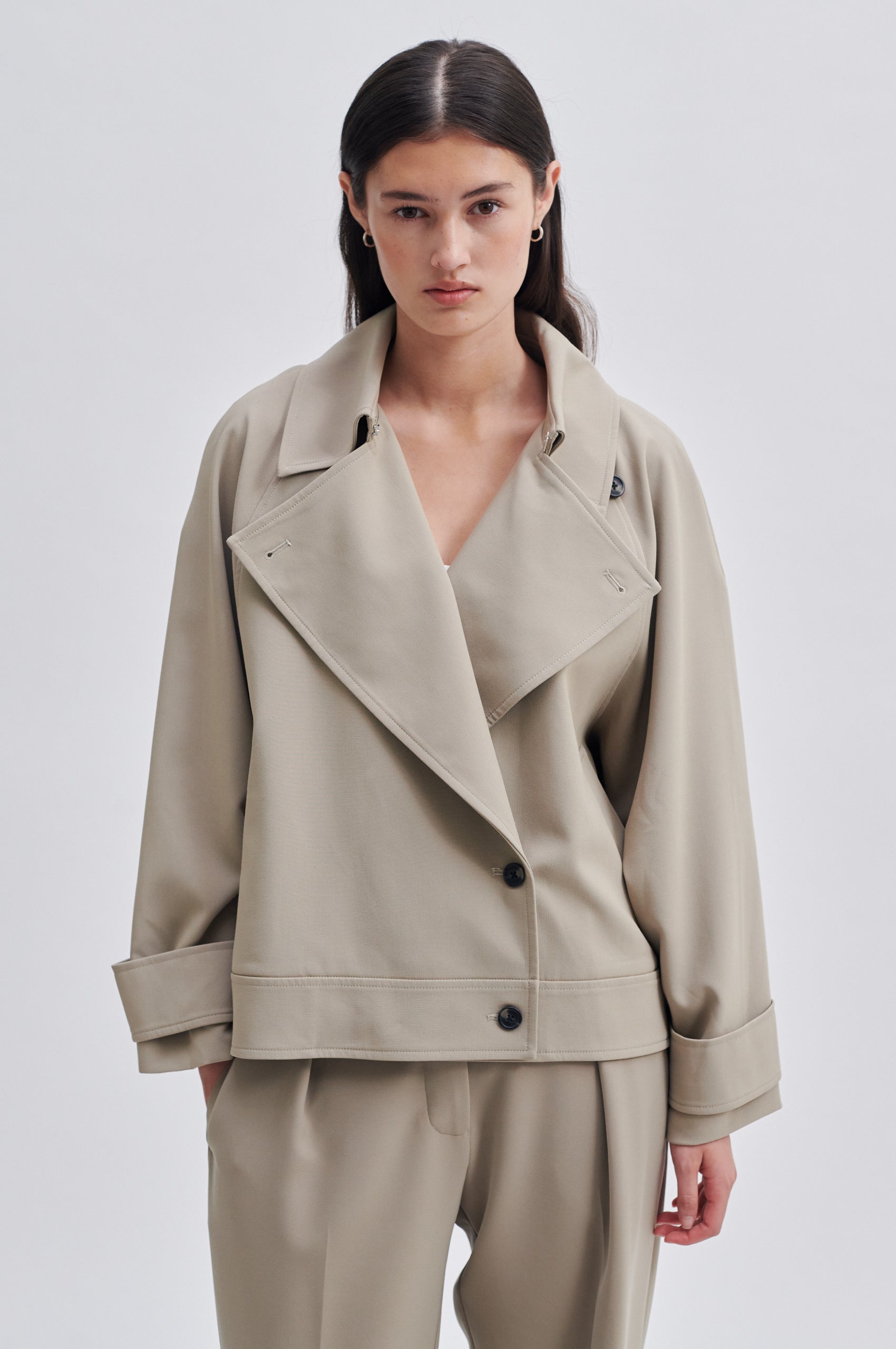 Second Female Silvia Trench Jacket - Roasted Cashew - RUM Amsterdam