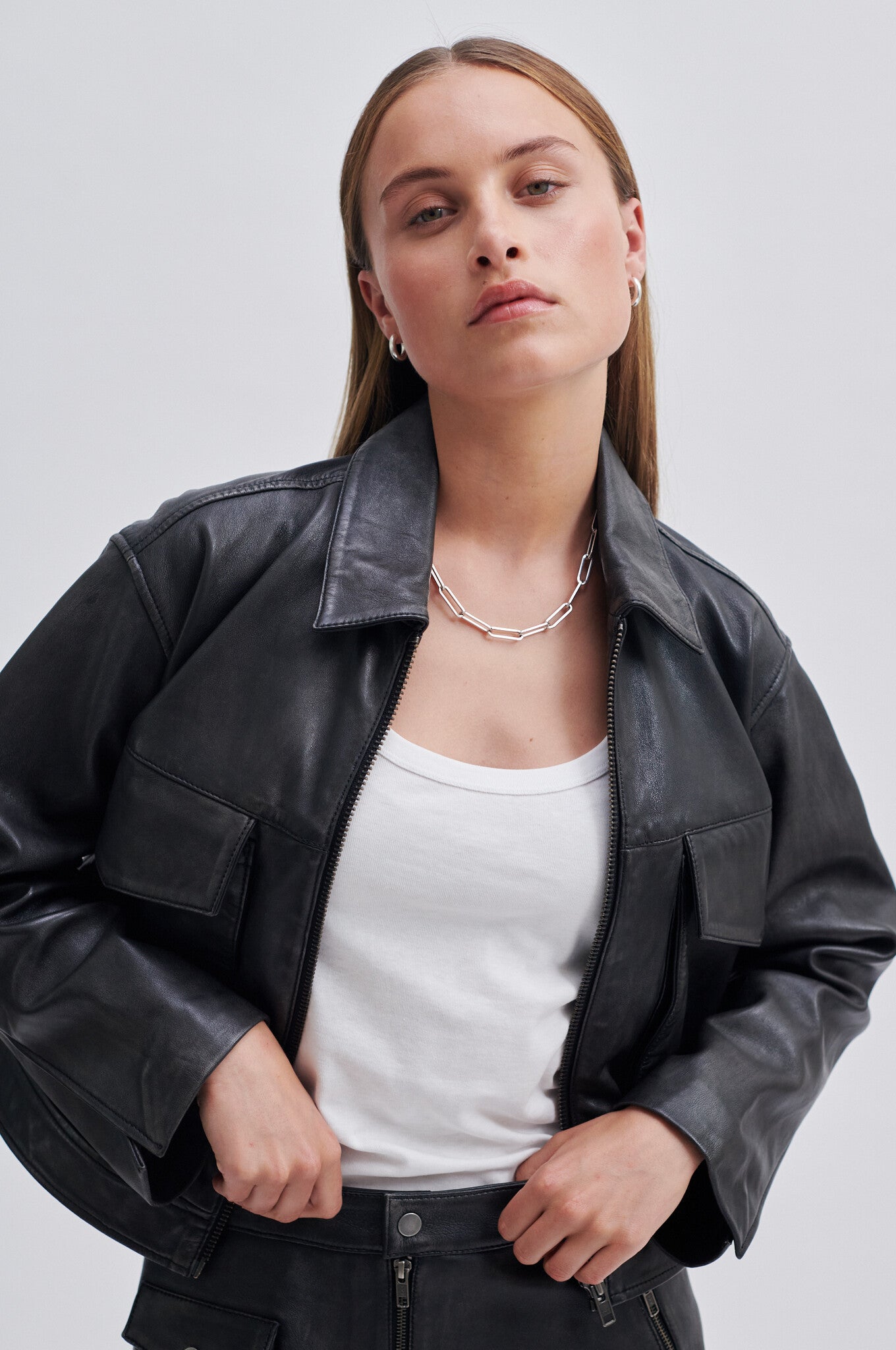 Second Female Lato Leather Jacket - Black - RUM Amsterdam