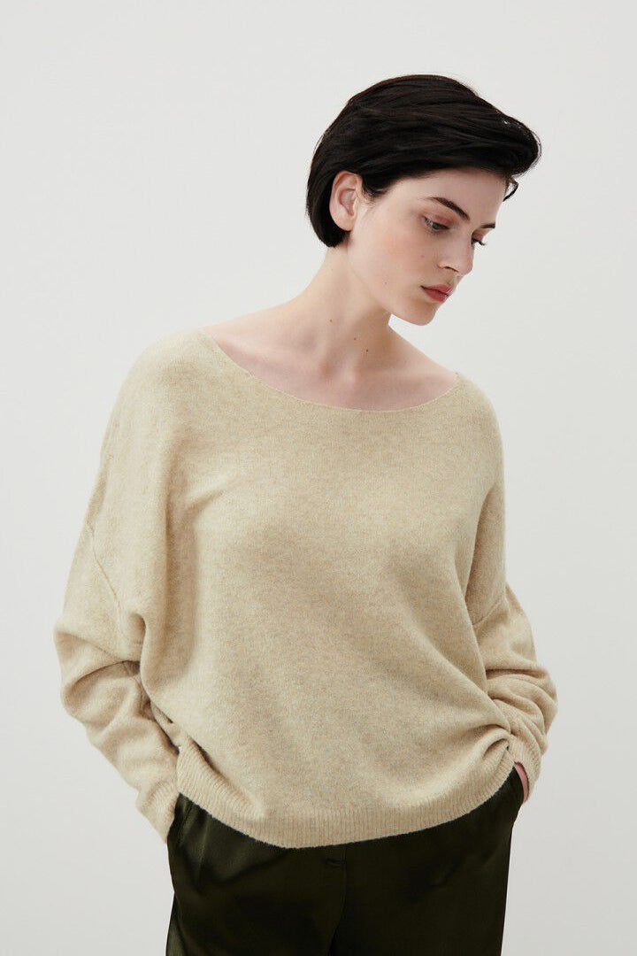 American Vintage Damsville Jumper - Sand Melange - RUM Amsterdam