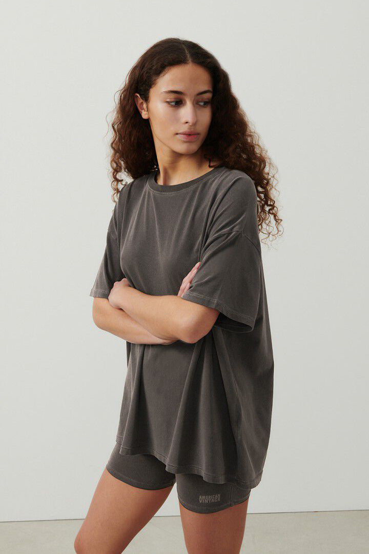 American Vintage Pymaz Tee - Carbon Vintage - RUM Amsterdam