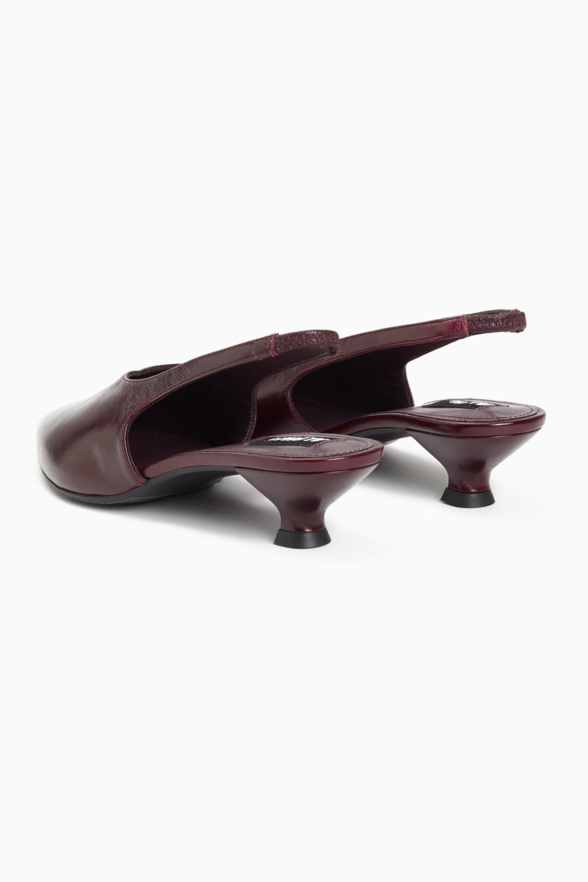 Eros Leather Pumps - Burgundy