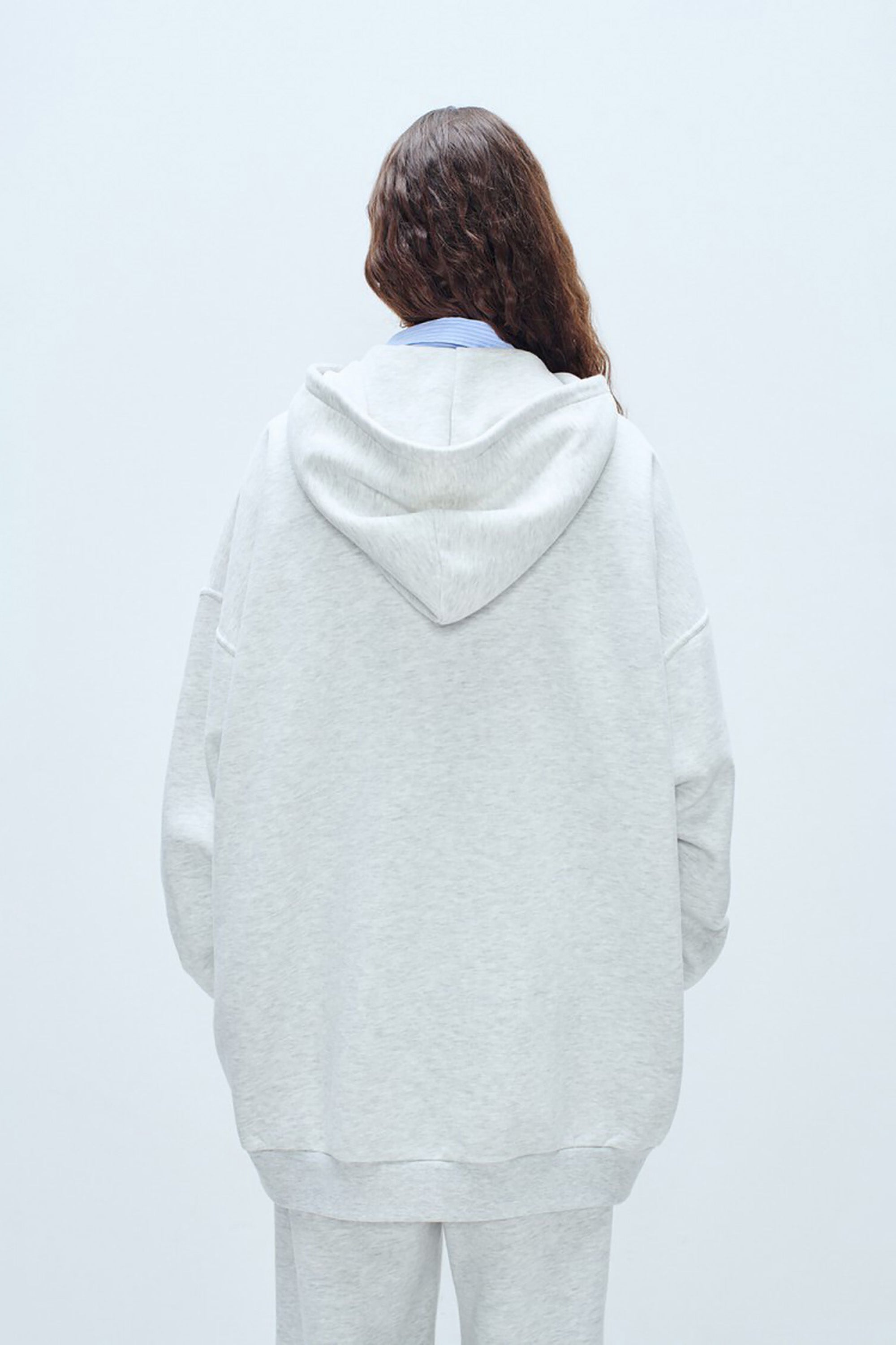 Baptown Zip Up Hoodie - Heather Grey