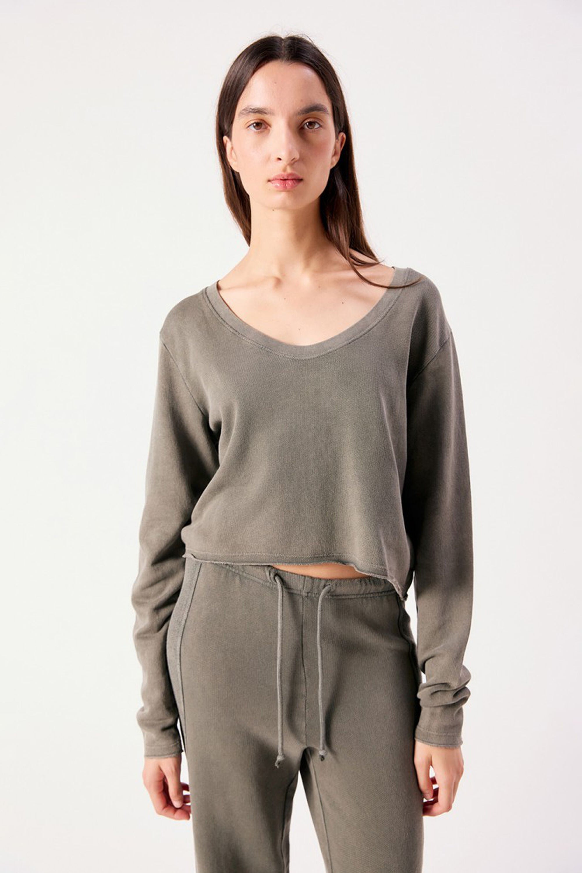 Bepow T-Shirt LS - Vintage Artichoke