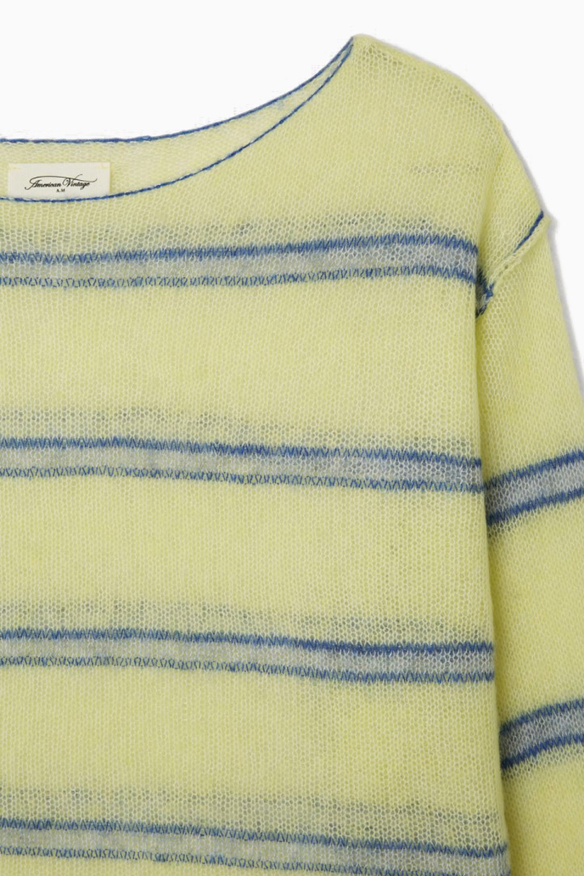 Bodyrow Jumper - Lime Heather Stripe