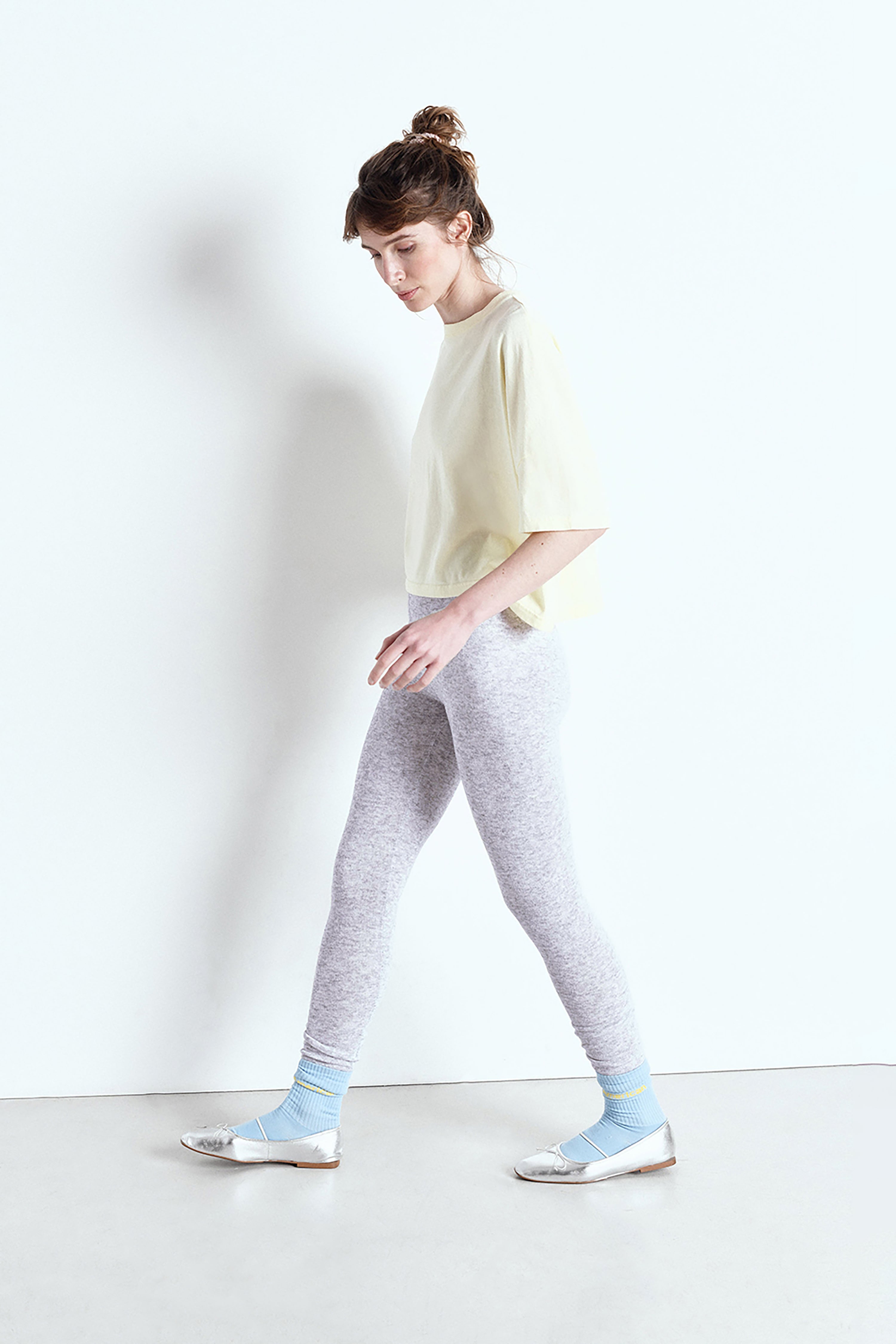 Evona Legging - Light Grey Melange