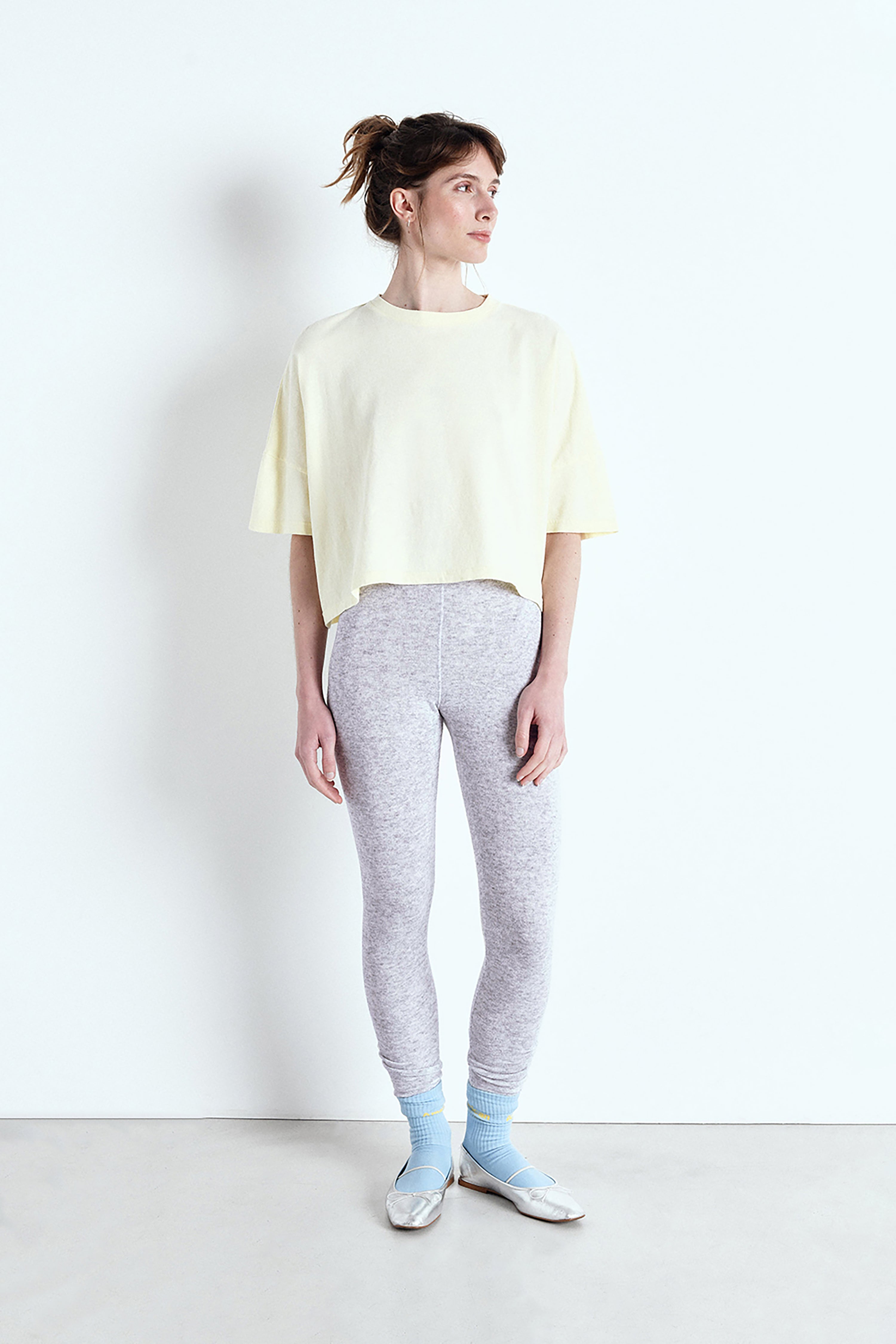 Evona Legging - Light Grey Melange