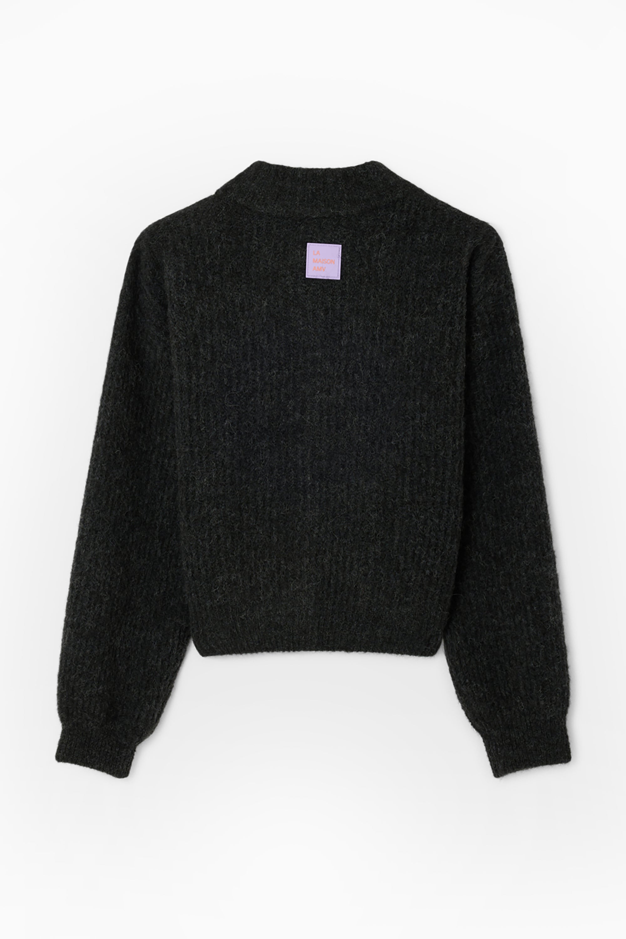 East Button-Up Cardigan - Charcoal Melange