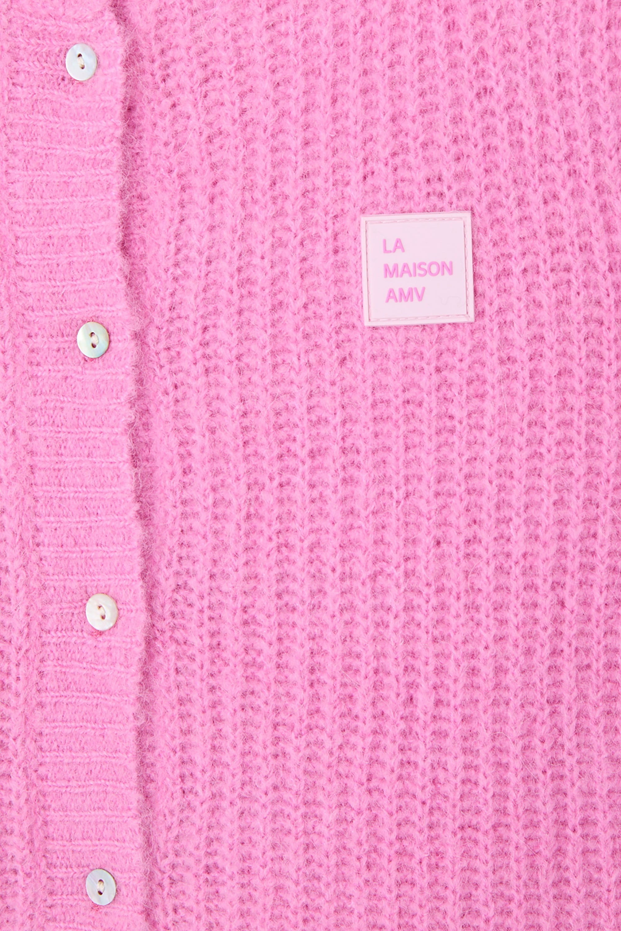 East Sleeveless Cardigan - Bubble Pink Melange