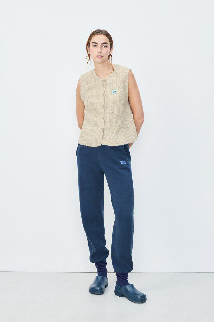 East Sleeveless Cardigan - Powder Snow Melange - RUM Amsterdam