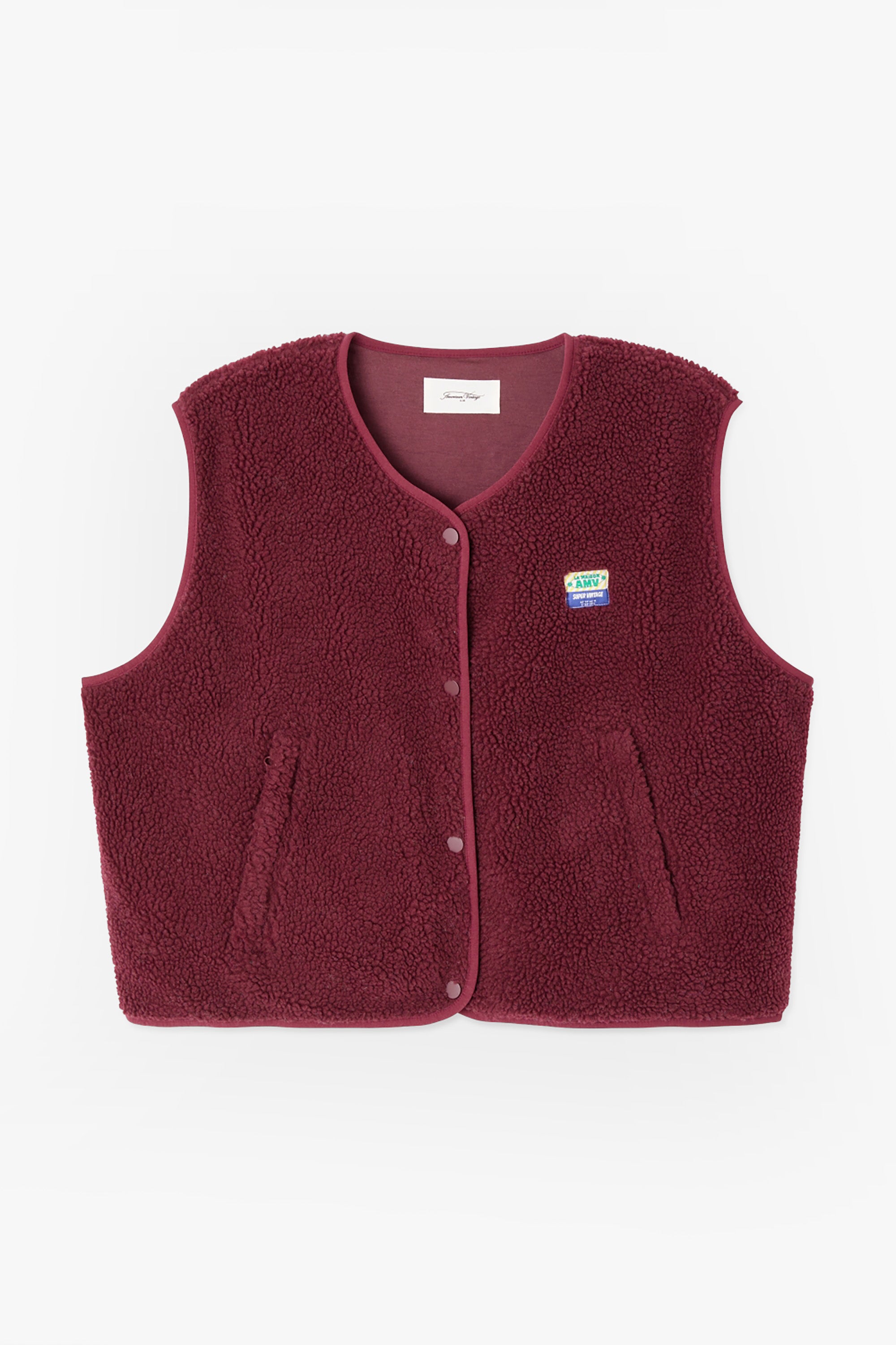 Hoktown Gilet - Burgundy Melange