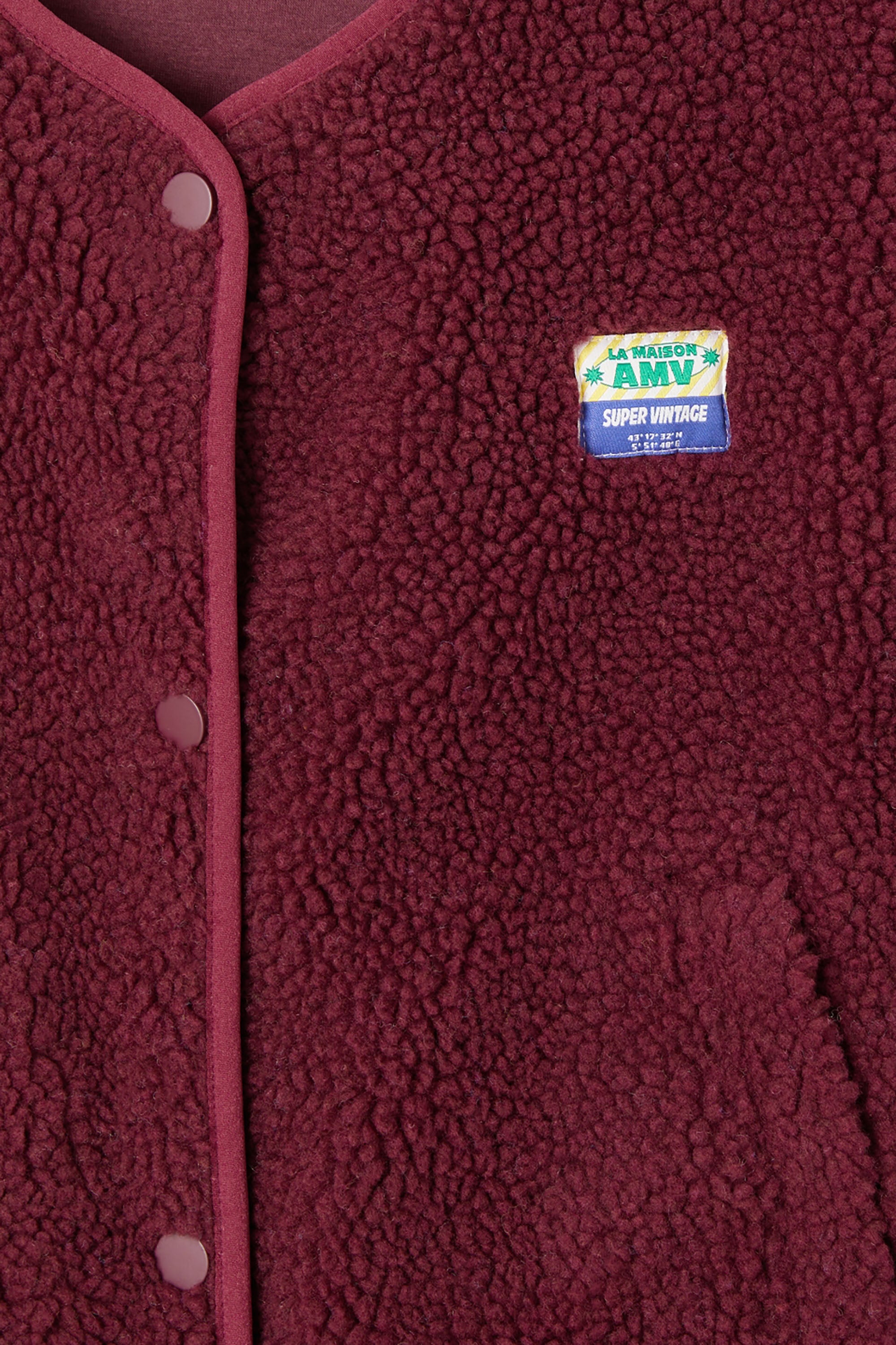 Hoktown Gilet - Burgundy Melange