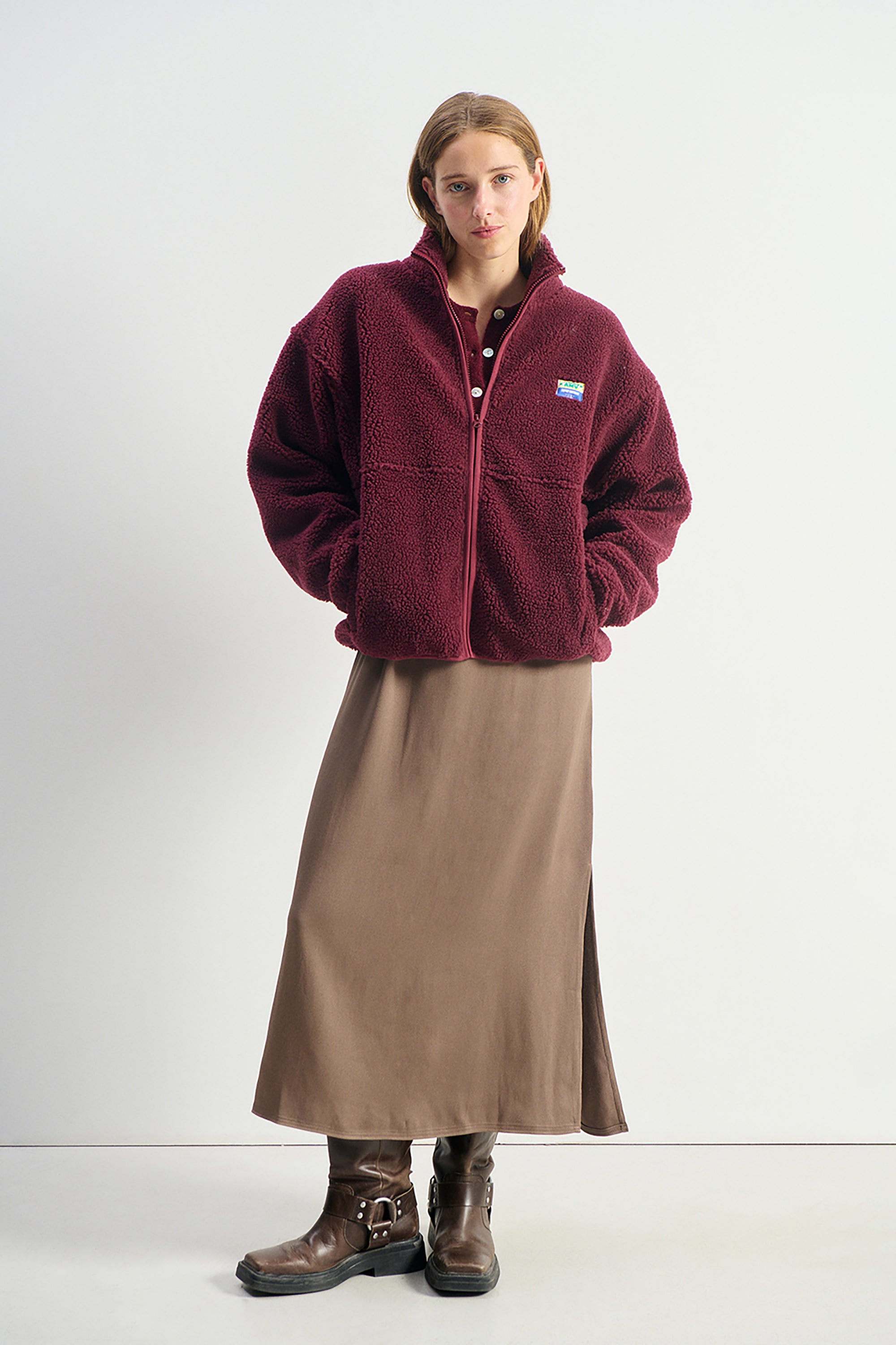 Hoktown Jacket - Burgundy Melange