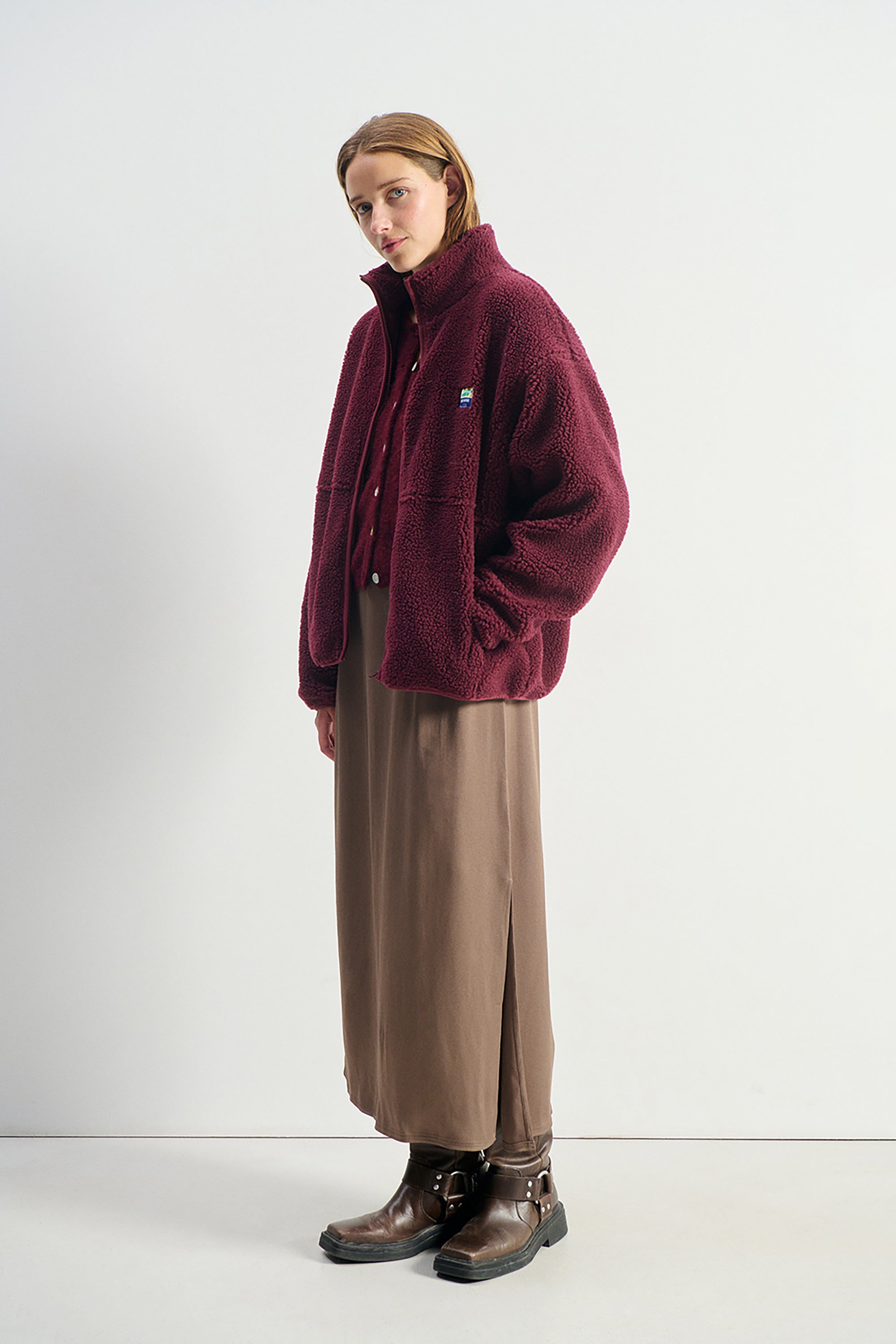 Hoktown Jacket - Burgundy Melange