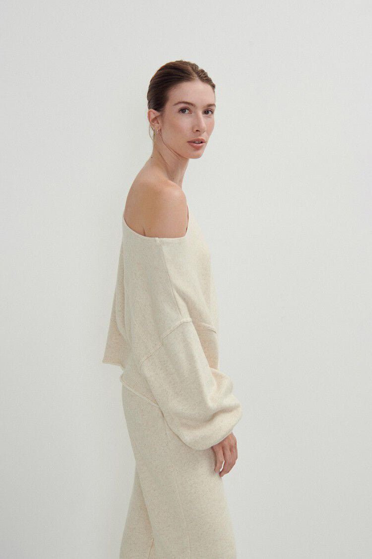 Itonay Sweatshirt - Ecru Melange - RUM Amsterdam