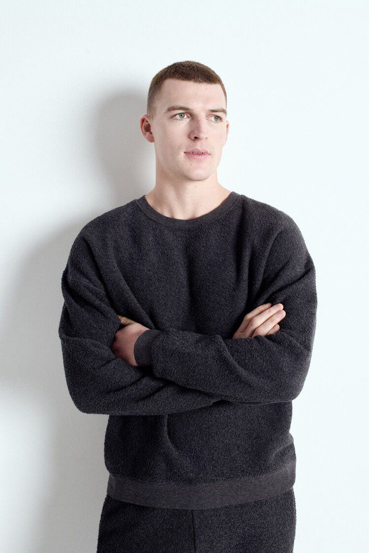 Men's Bobypark Sweatshirt - Charcoal Melange - RUM Amsterdam