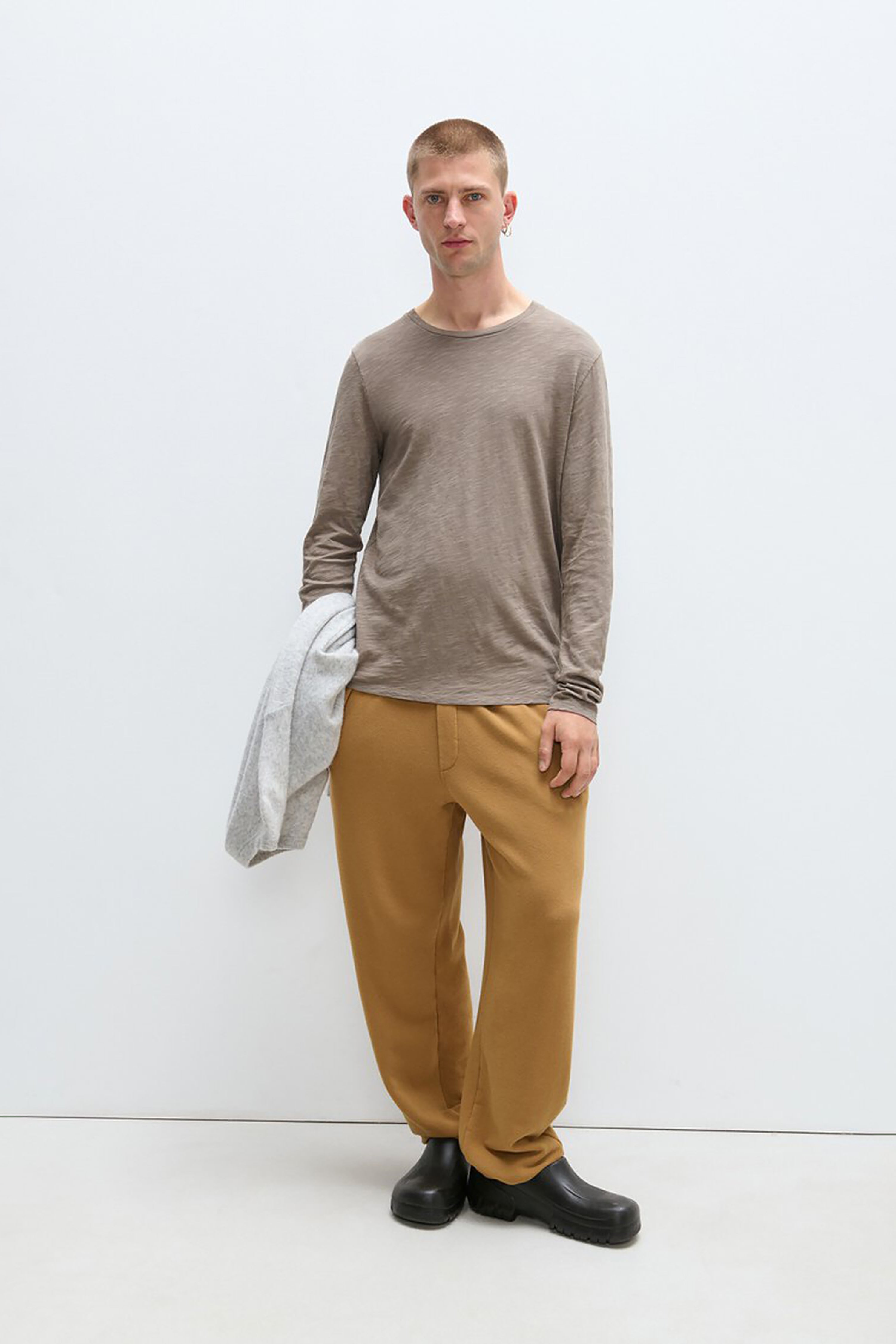 Men's Bysapick T-Shirt LS - Sepia