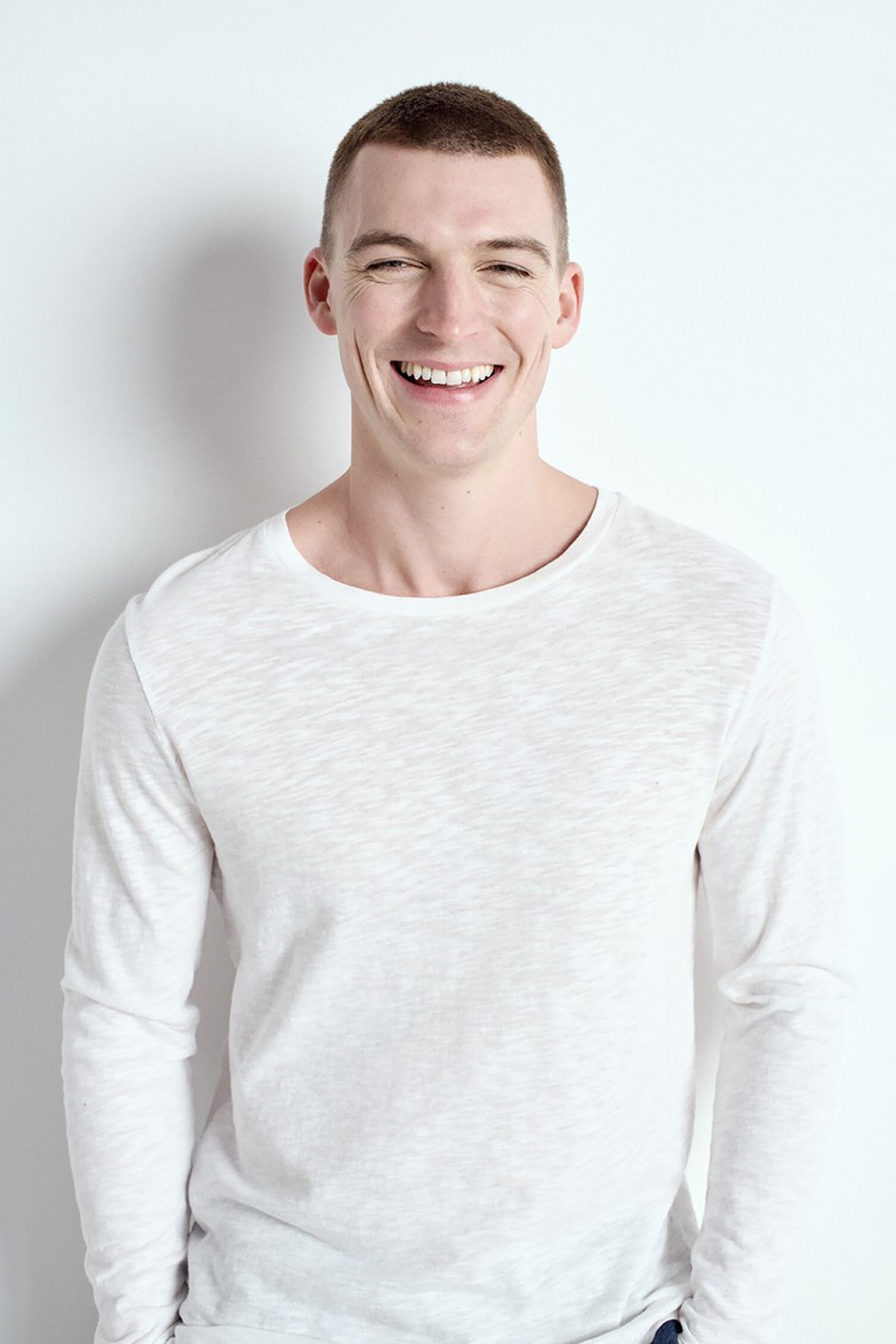 Men's Bysapick T-Shirt LS - White