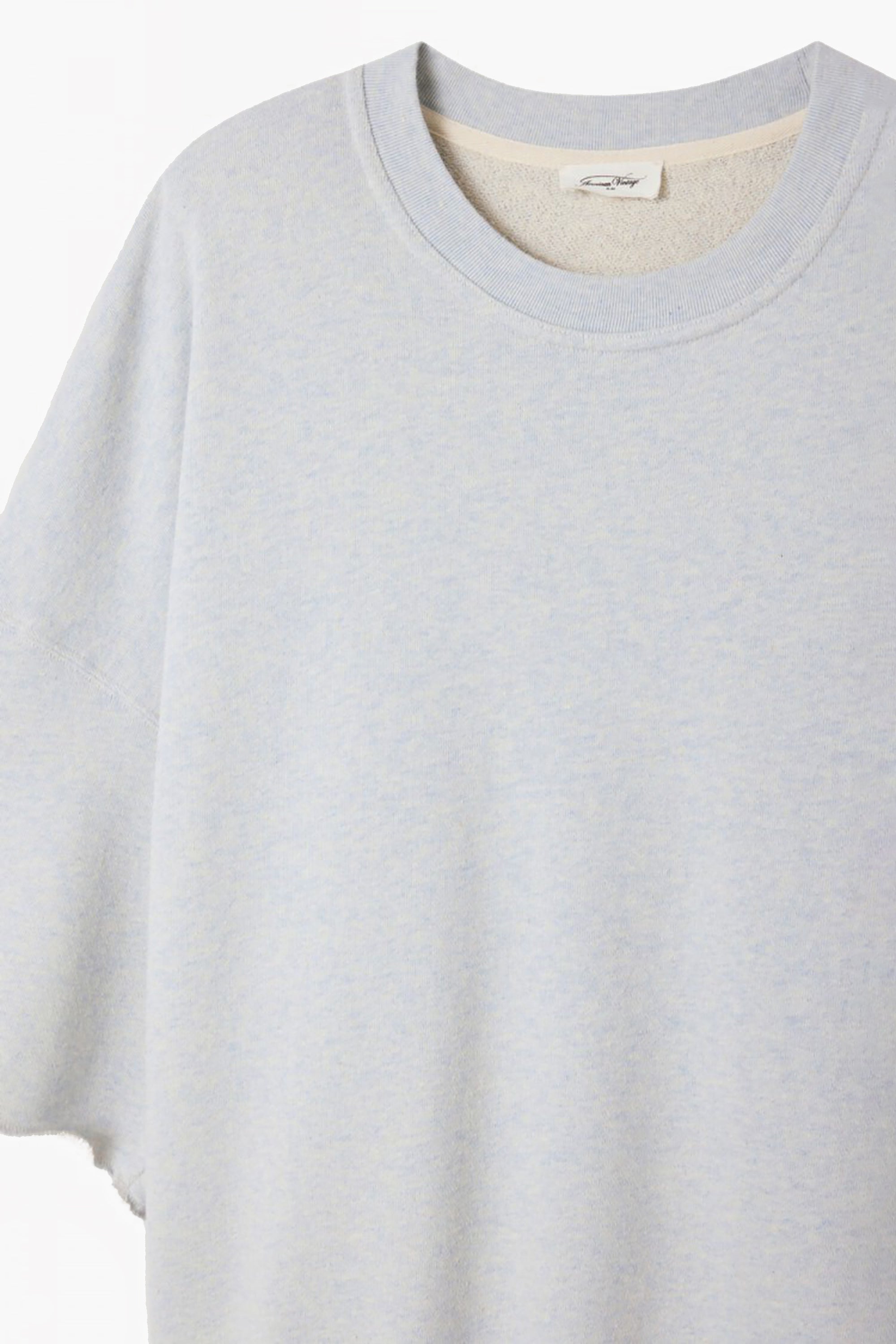 Men's Dantown Sweat Tee - Sky Blue Melange