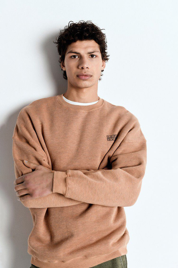 Men's Doven Sweatshirt - Overdyed Hazelnut - RUM Amsterdam