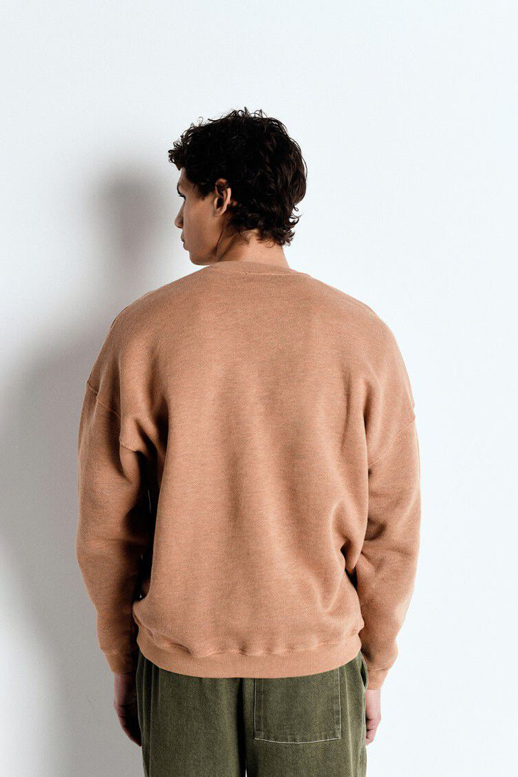 Men's Doven Sweatshirt - Overdyed Hazelnut - RUM Amsterdam