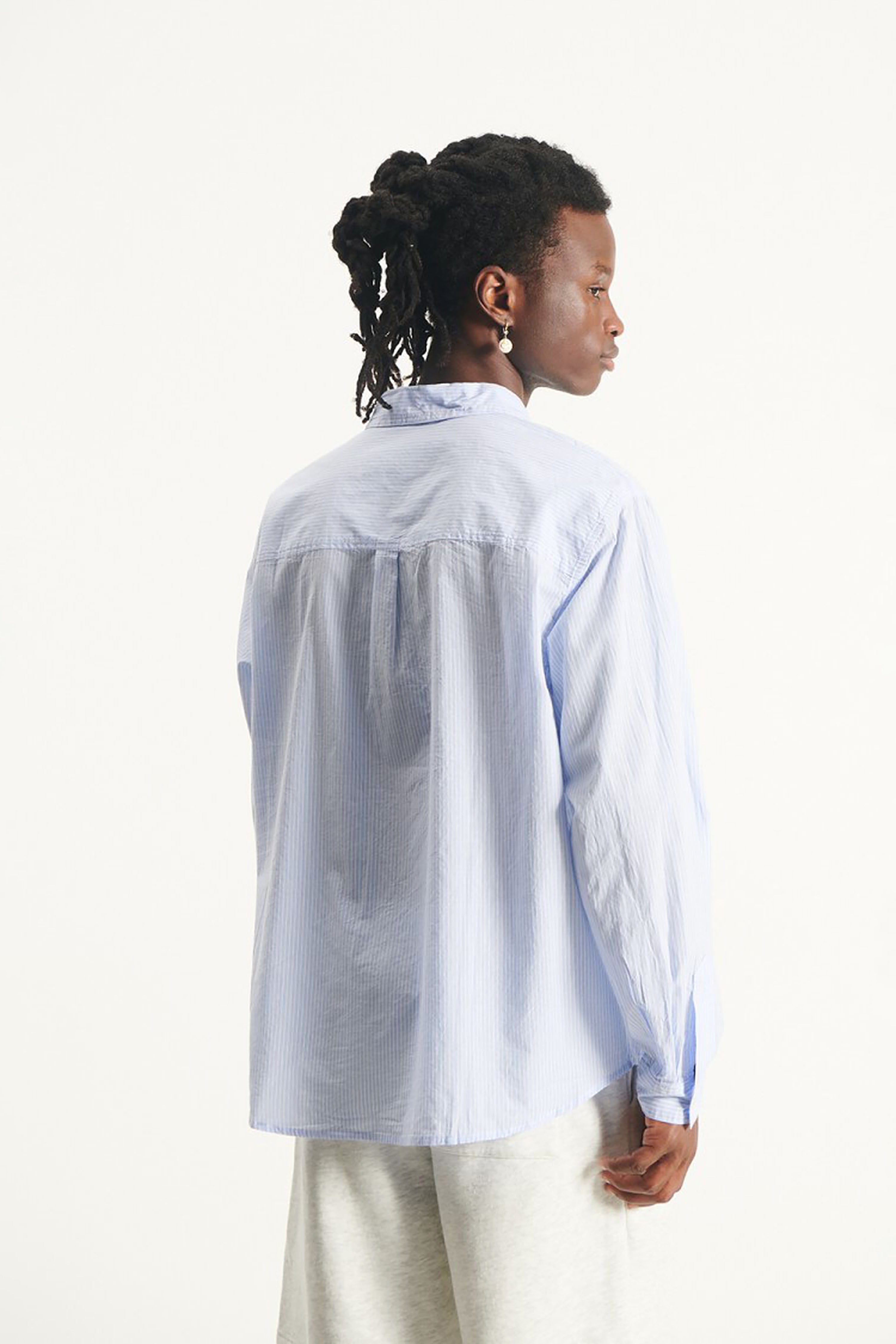 Men's Eluabird Shirt - Blue Stripes