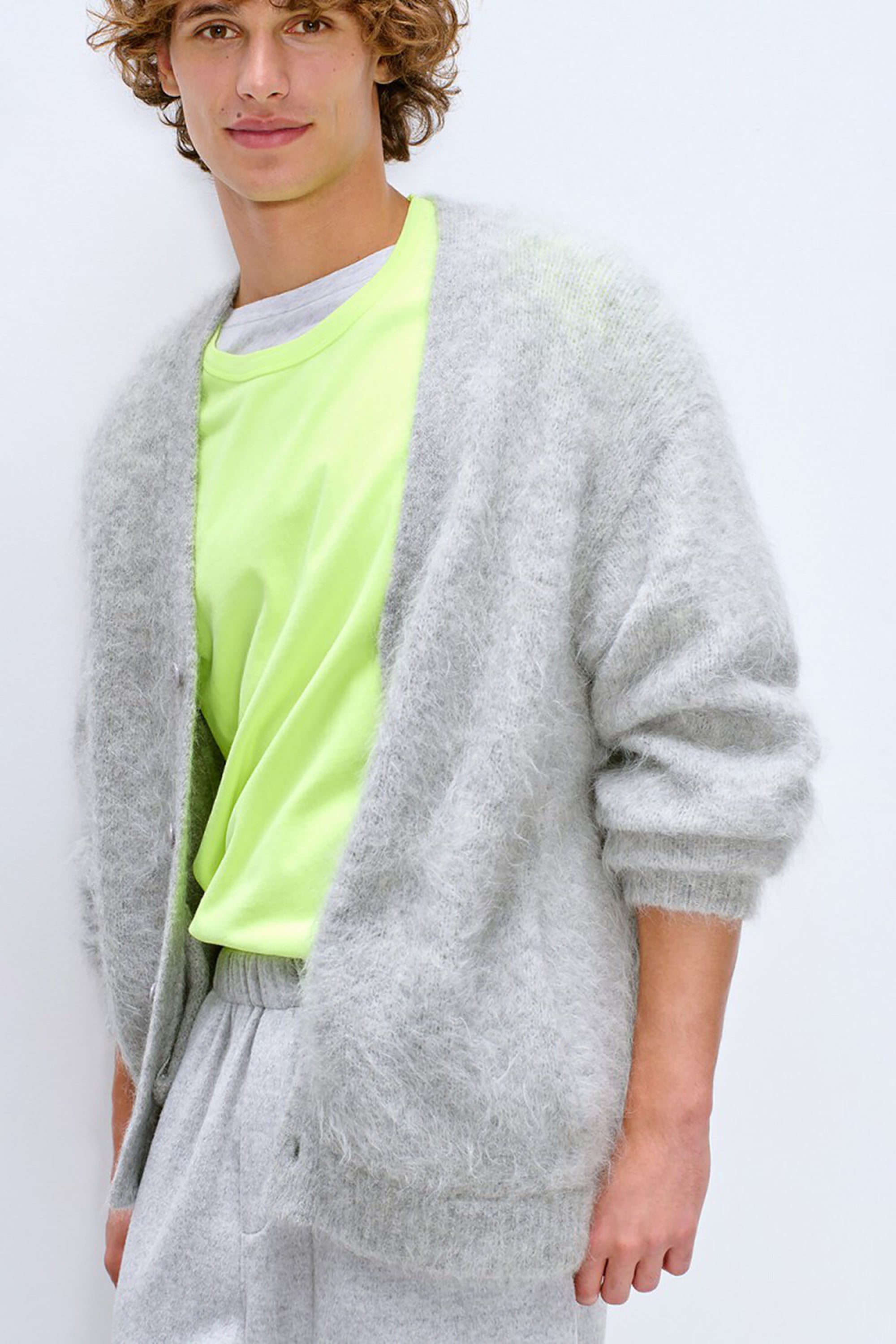 Men's Niby Cardigan - Heather Grey
