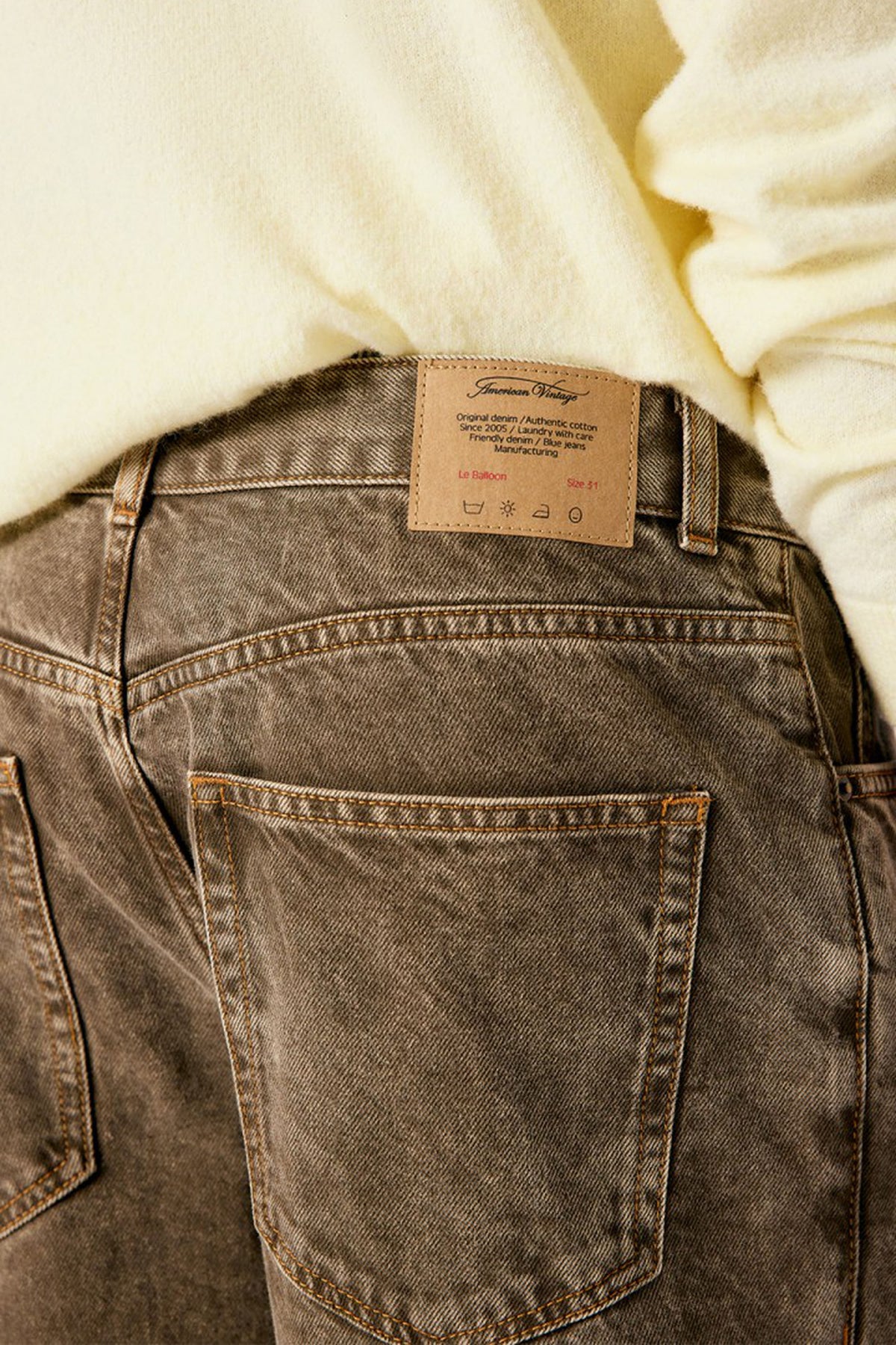 Men's Oshow Jeans - Stone Brown
