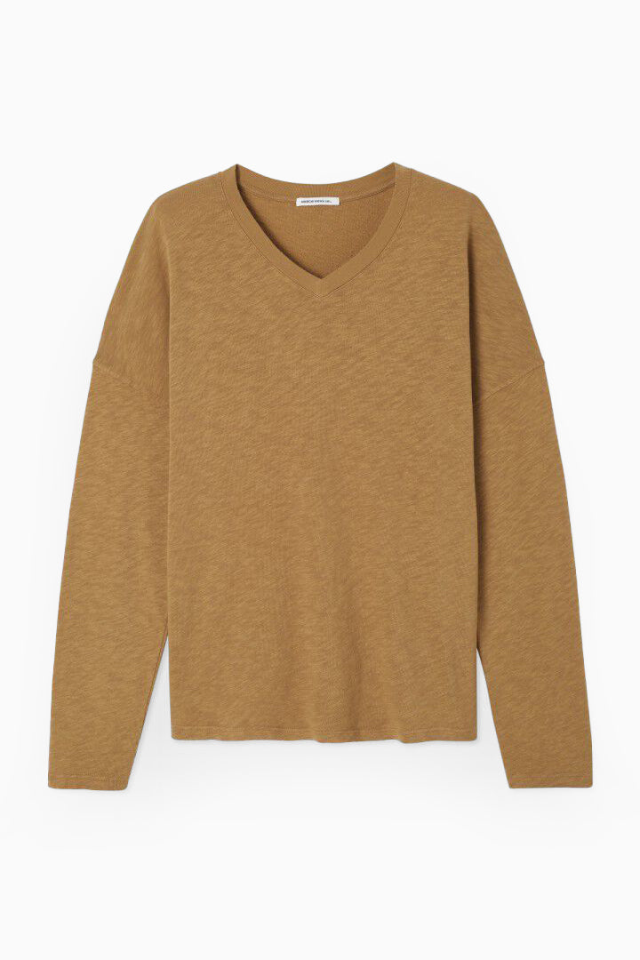 Men's Sonoma T-Shirt LS V-Neck - Vintage Camel