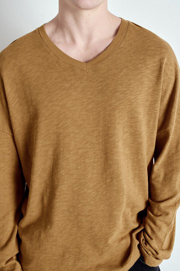 Men's Sonoma T-Shirt LS V-Neck - Vintage Camel