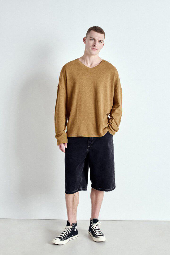 Men's Sonoma T-Shirt LS V-Neck - Vintage Camel