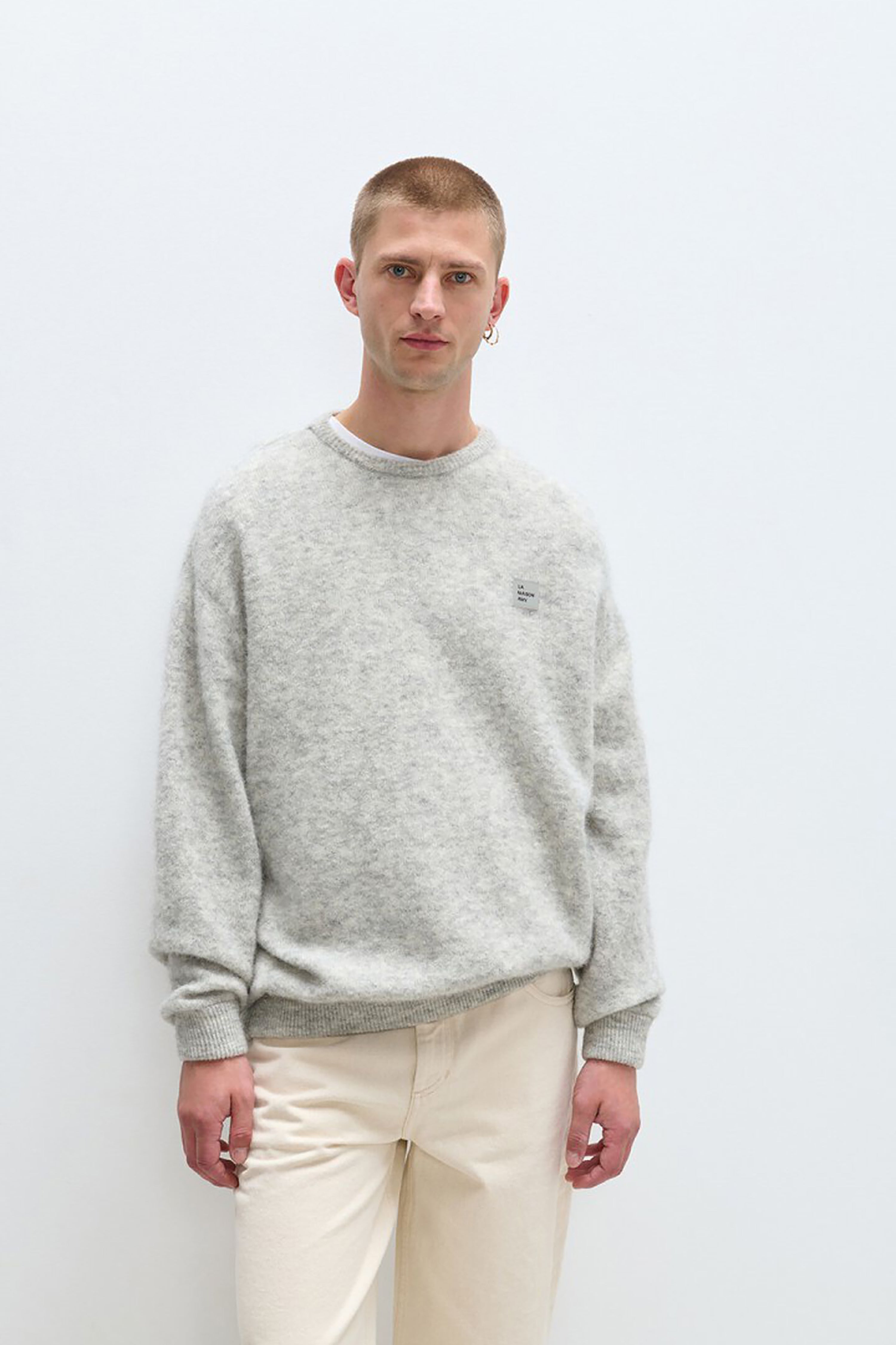 Men's Vitow Jumper - Light Grey Melange