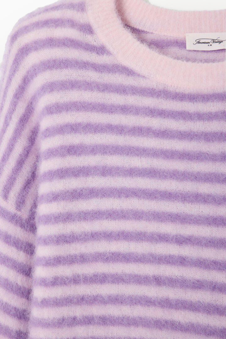 Nenybay Jumper - Striped Violet Rosebud