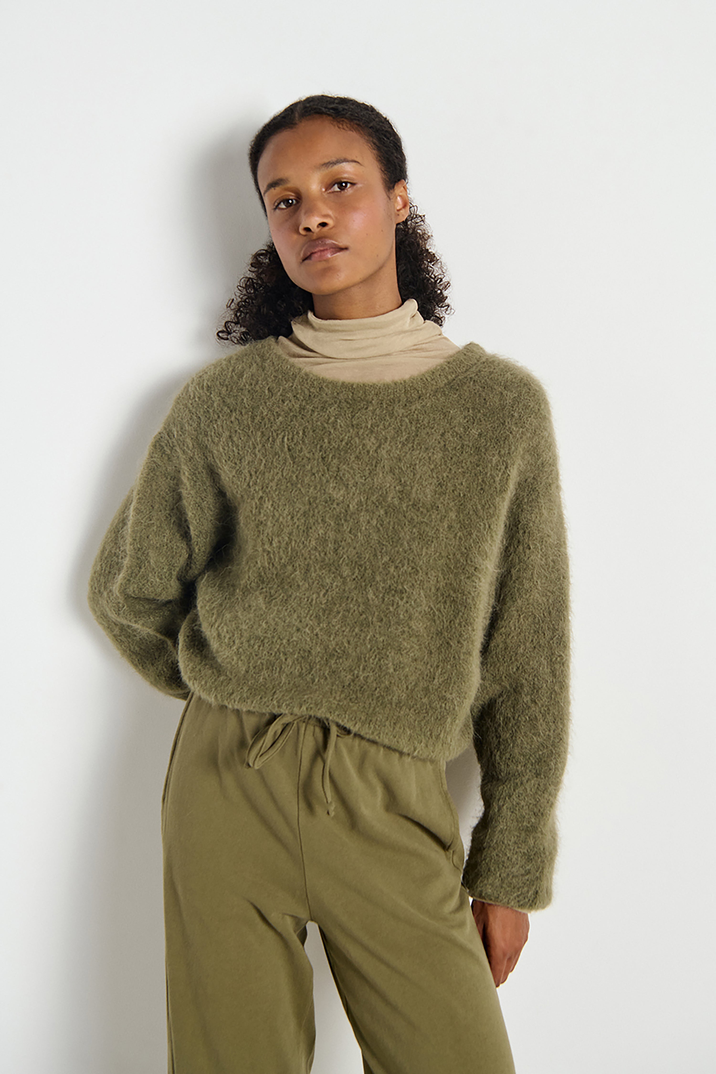 American Vintage Niby Jumper - Khaki | RUM Amsterdam
