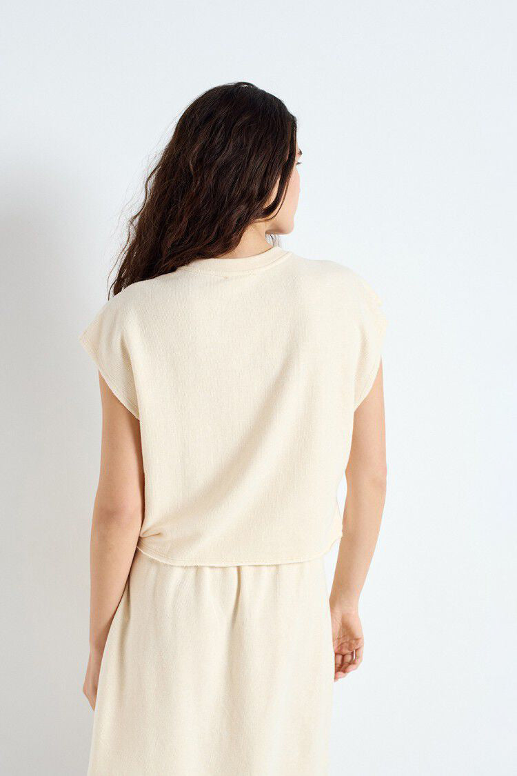 Ofybow Tank Top - Sand Melange - RUM Amsterdam