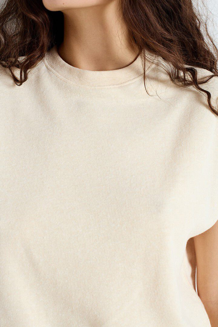 Ofybow Tank Top - Sand Melange - RUM Amsterdam