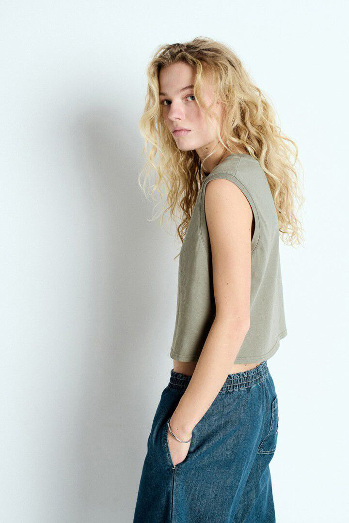 Ouky Tank Top - Vintage Grey Green - RUM Amsterdam