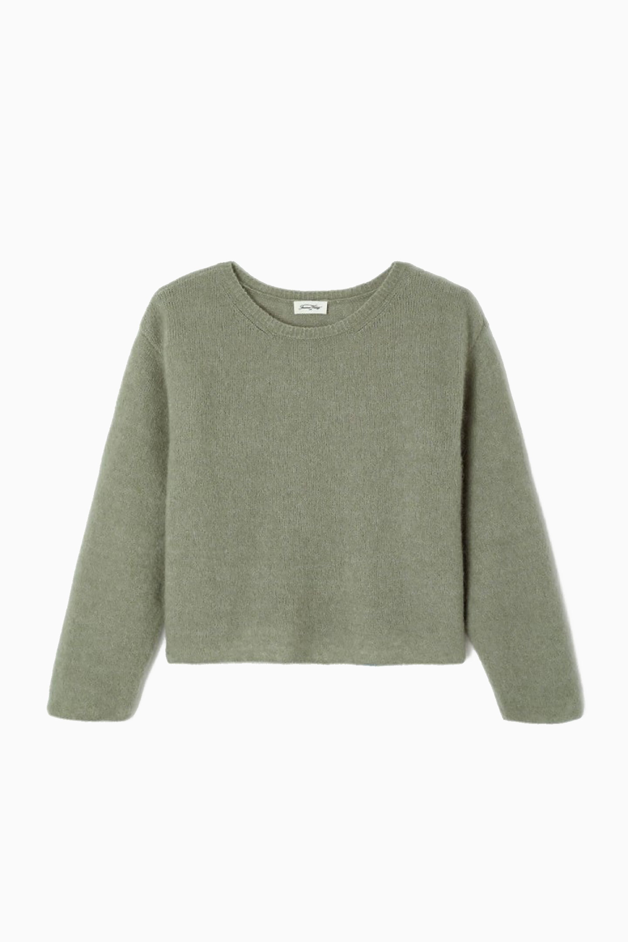 Vitow Boxy Jumper - Khaki Multi Melange