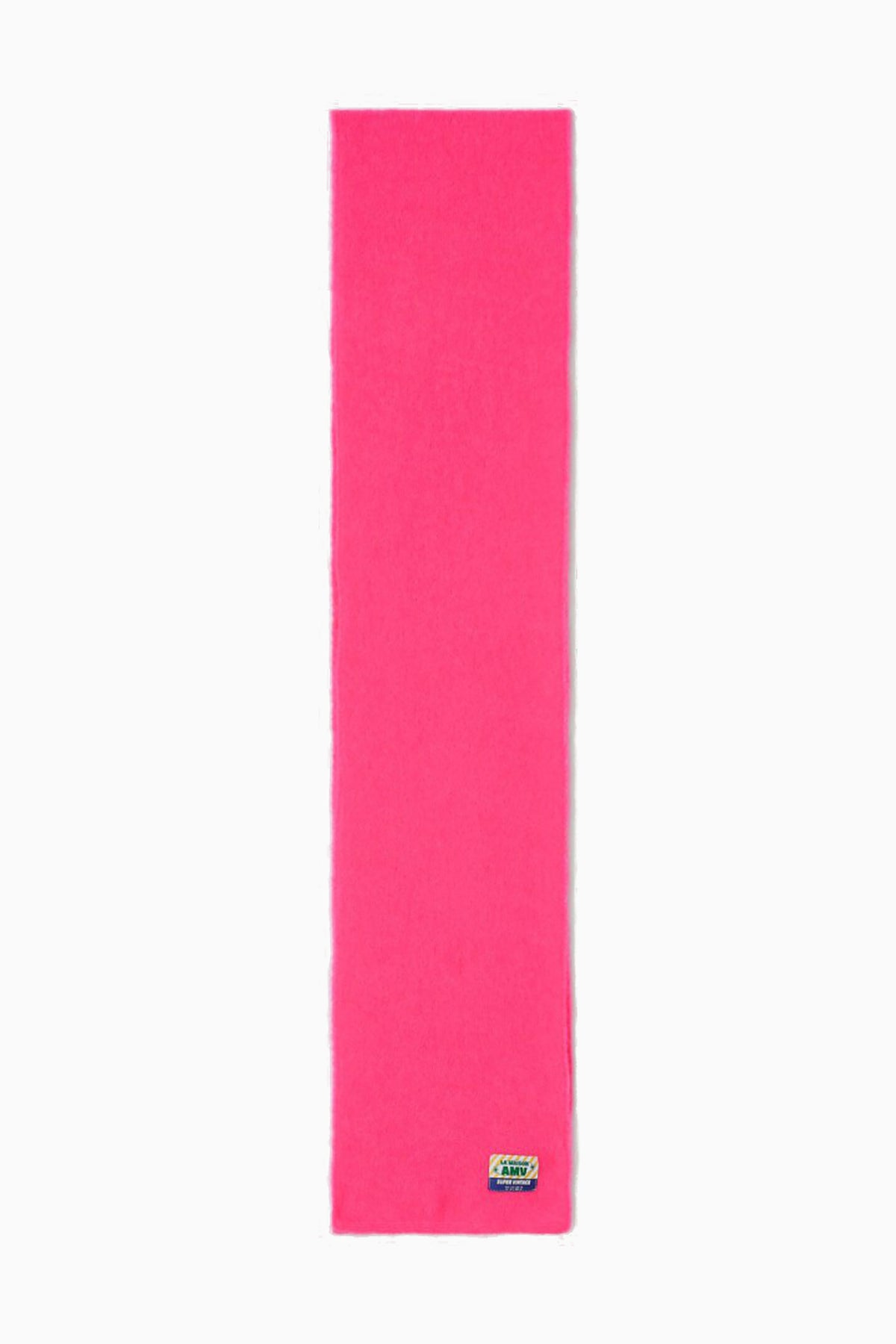 Vitow Brushed Knit Scarf - Neon Pink Melange