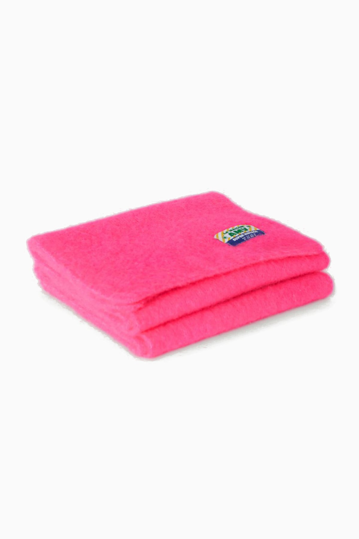 Vitow Brushed Knit Scarf - Neon Pink Melange