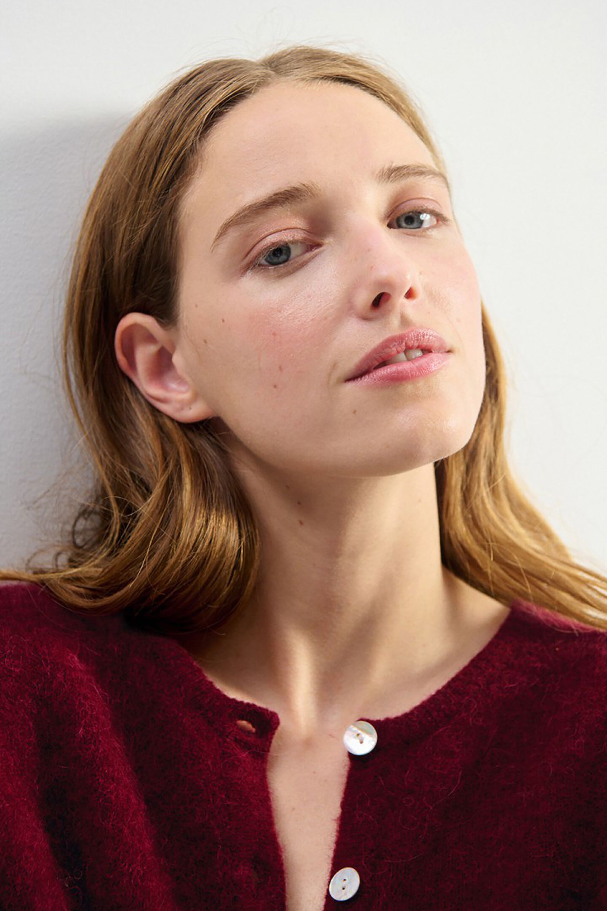 Vitow Cardigan - Cherry Melange