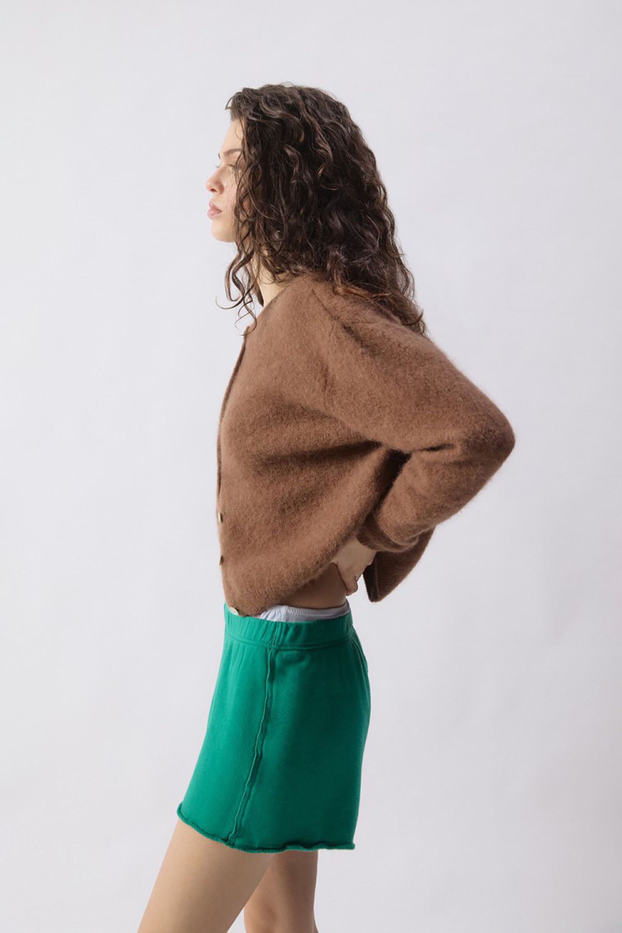 Vitow Cardigan - Chocolate Melange