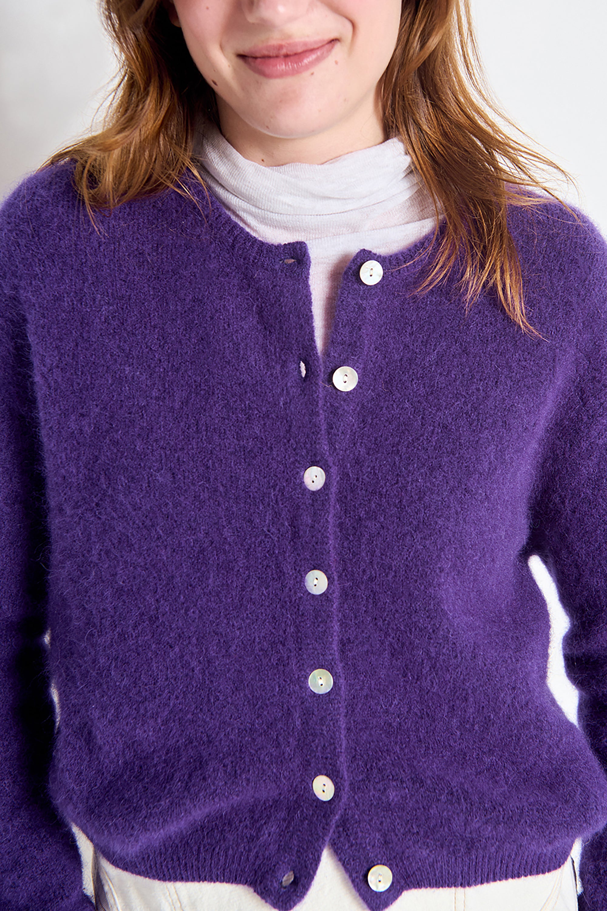 Vitow Cardigan - Eggplant