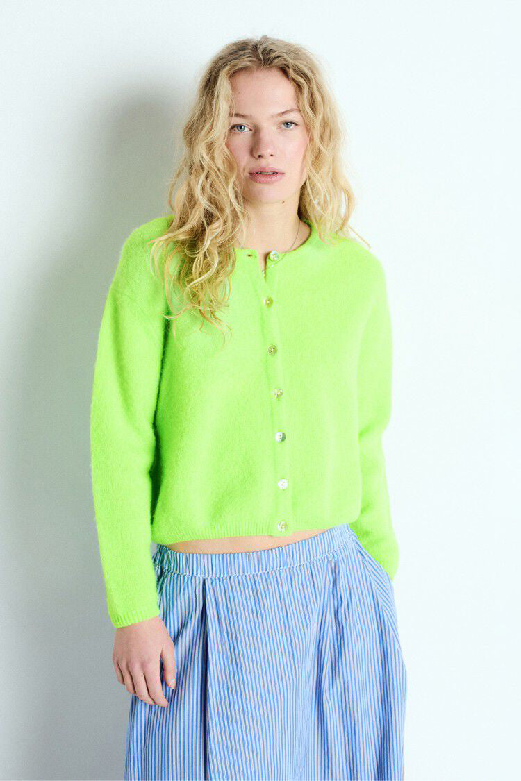 Vitow Cardigan - Fluorescent Apple - RUM Amsterdam